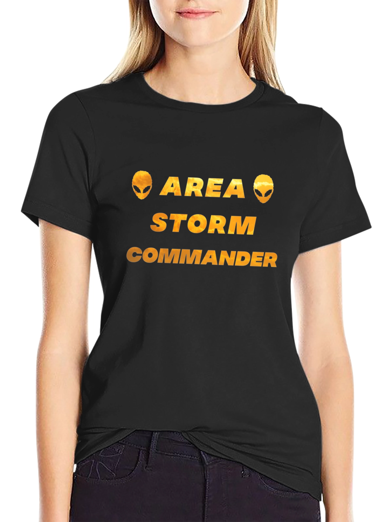 Area Storm Commander Black Graphic T-Shirt