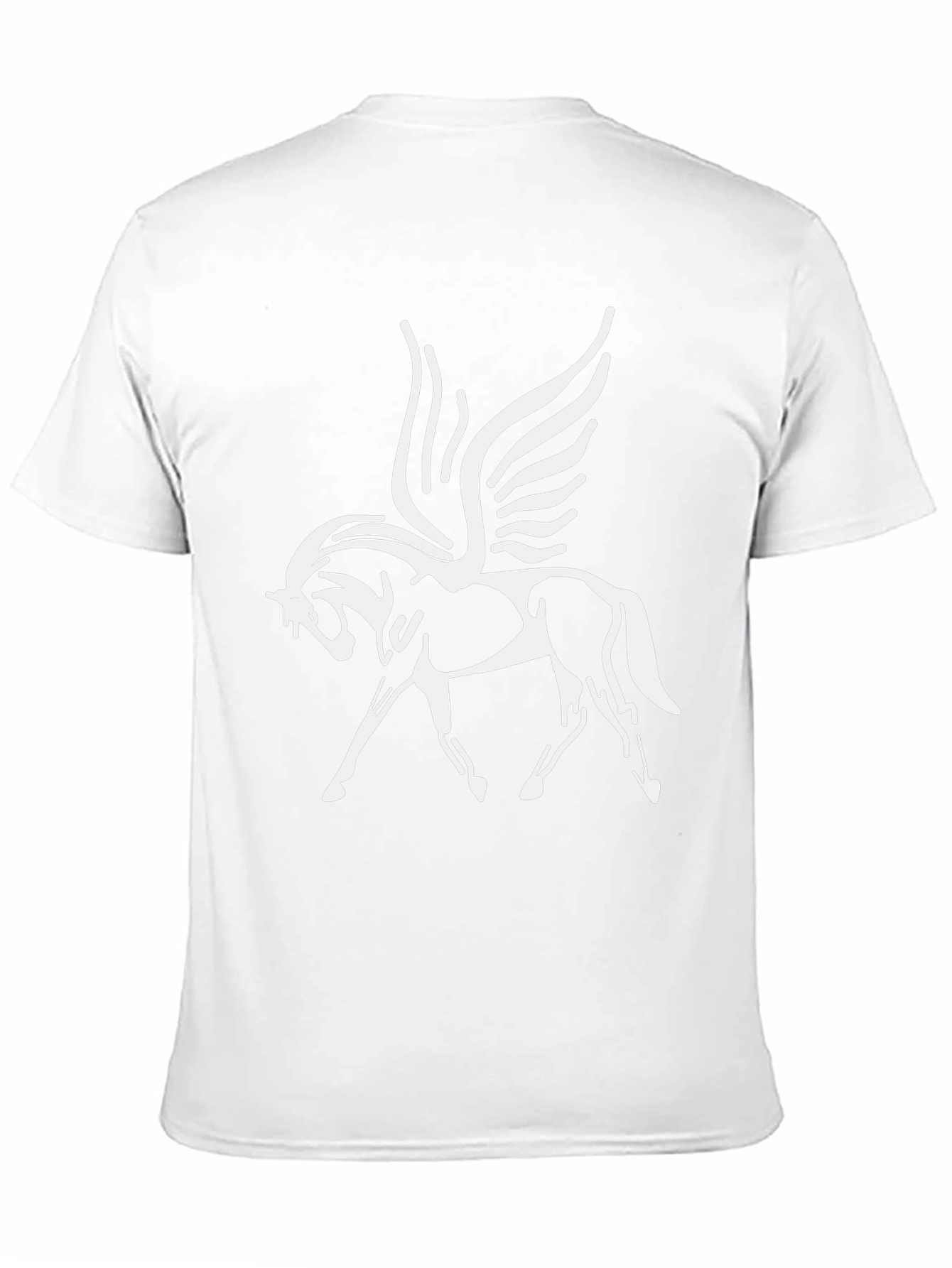 Pegasus Graphic Tee - Black Cotton T-Shirt