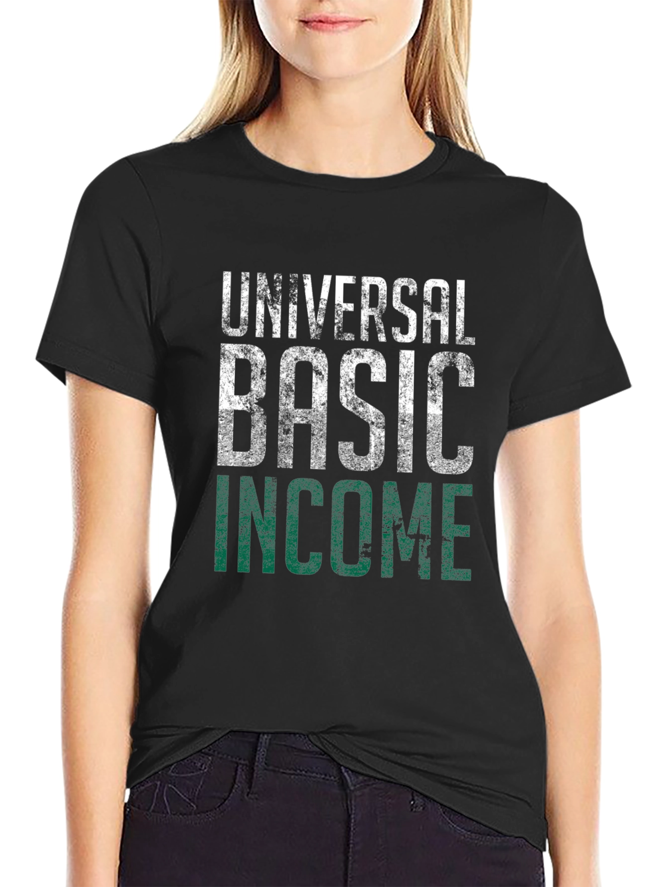 Universal Basic Income UBI Black T-Shirt