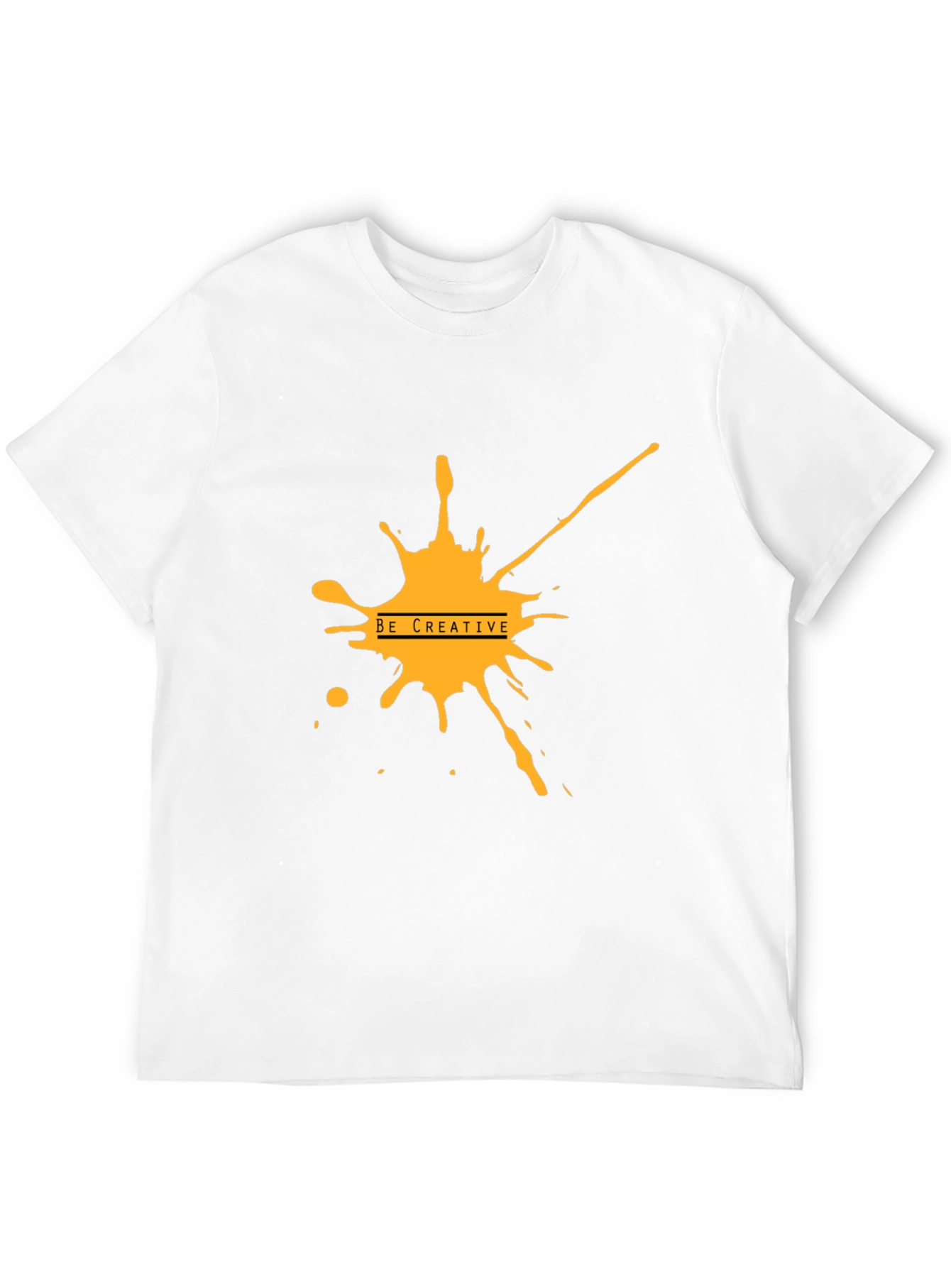 Creative Splash Graphic Black Tee