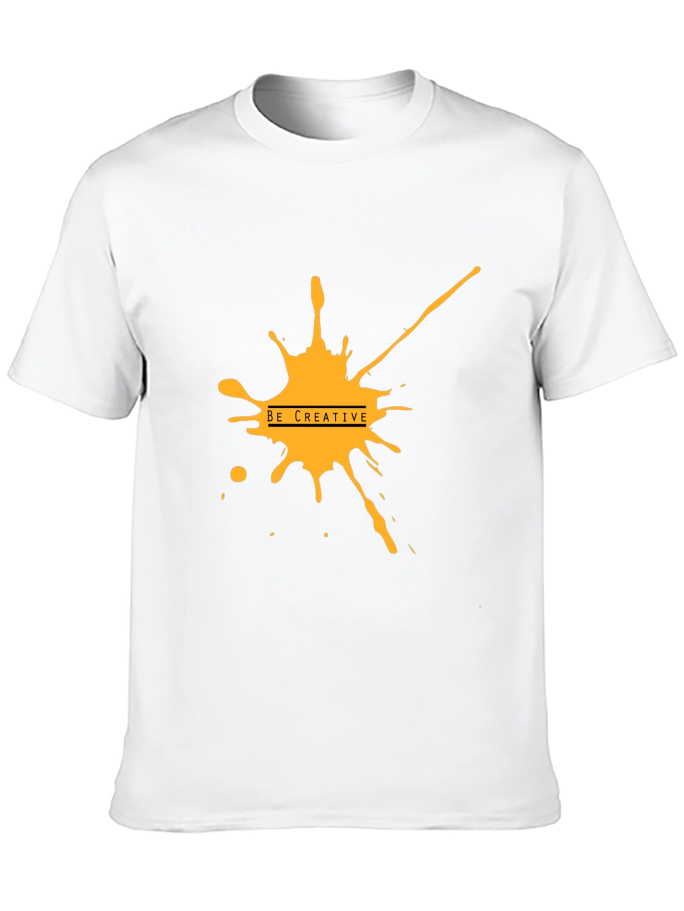Creative Splash Graphic Black Tee