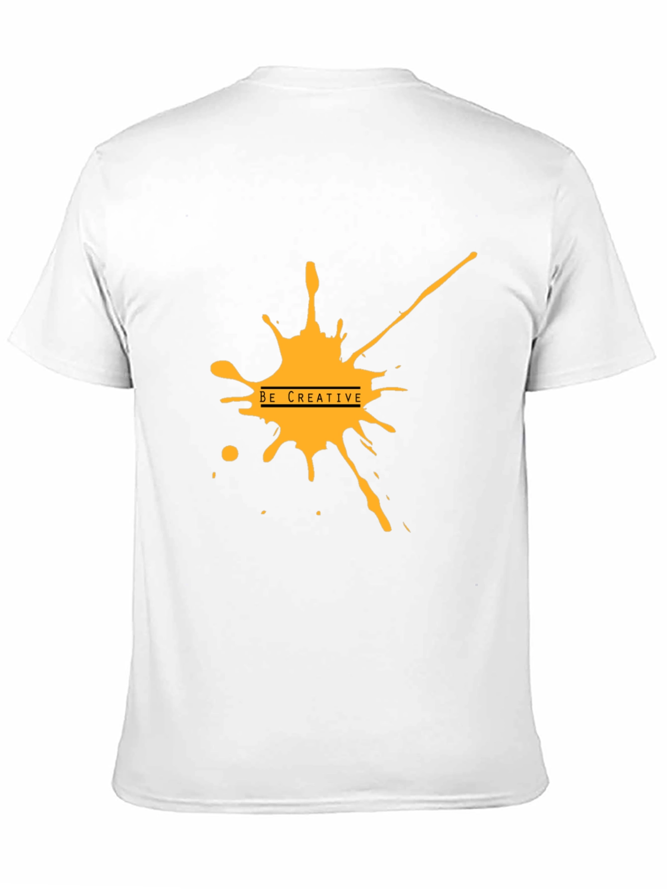 Creative Splash Graphic Black Tee