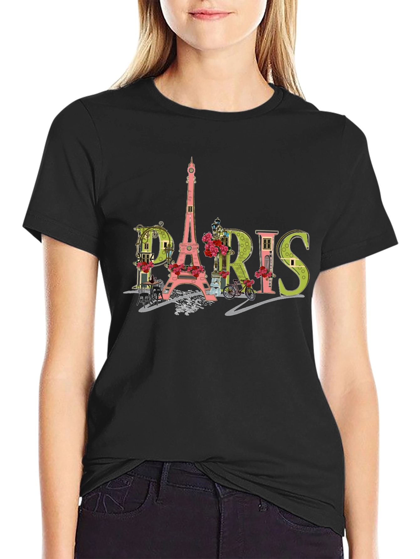 Paris Graphic T-Shirt - Eiffel Tower