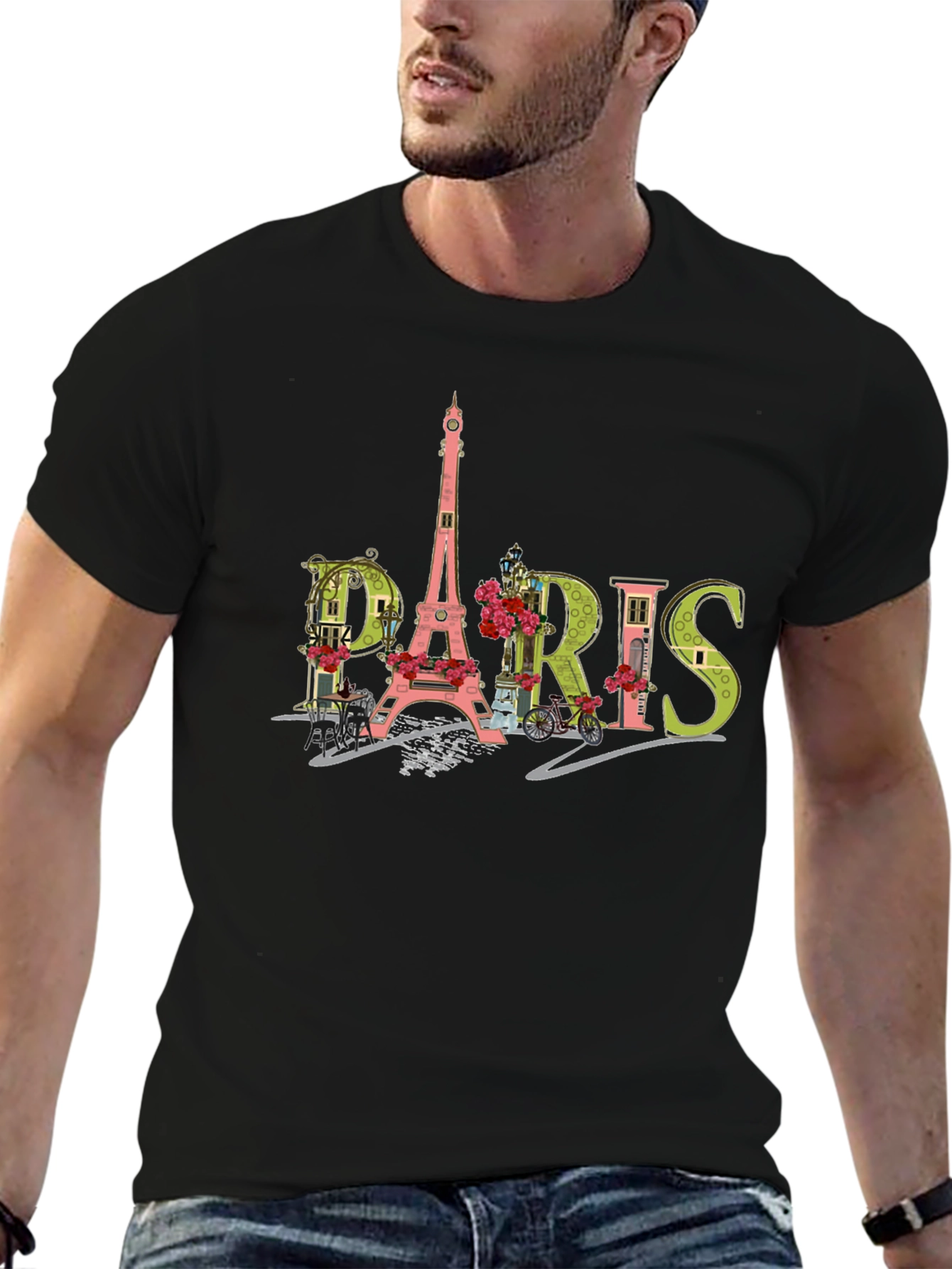 Paris Graphic T-Shirt - Eiffel Tower