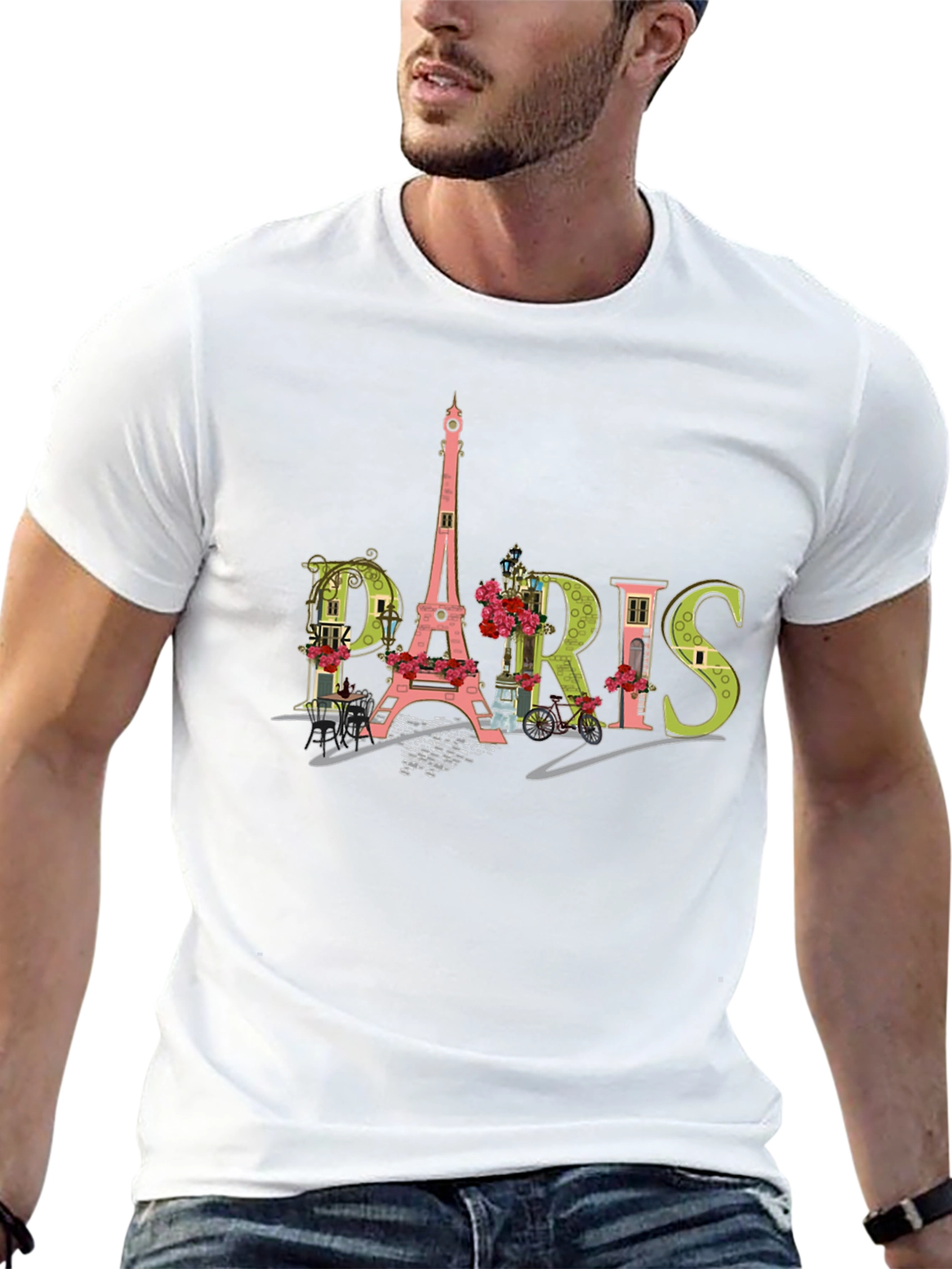 Paris Graphic T-Shirt - Eiffel Tower