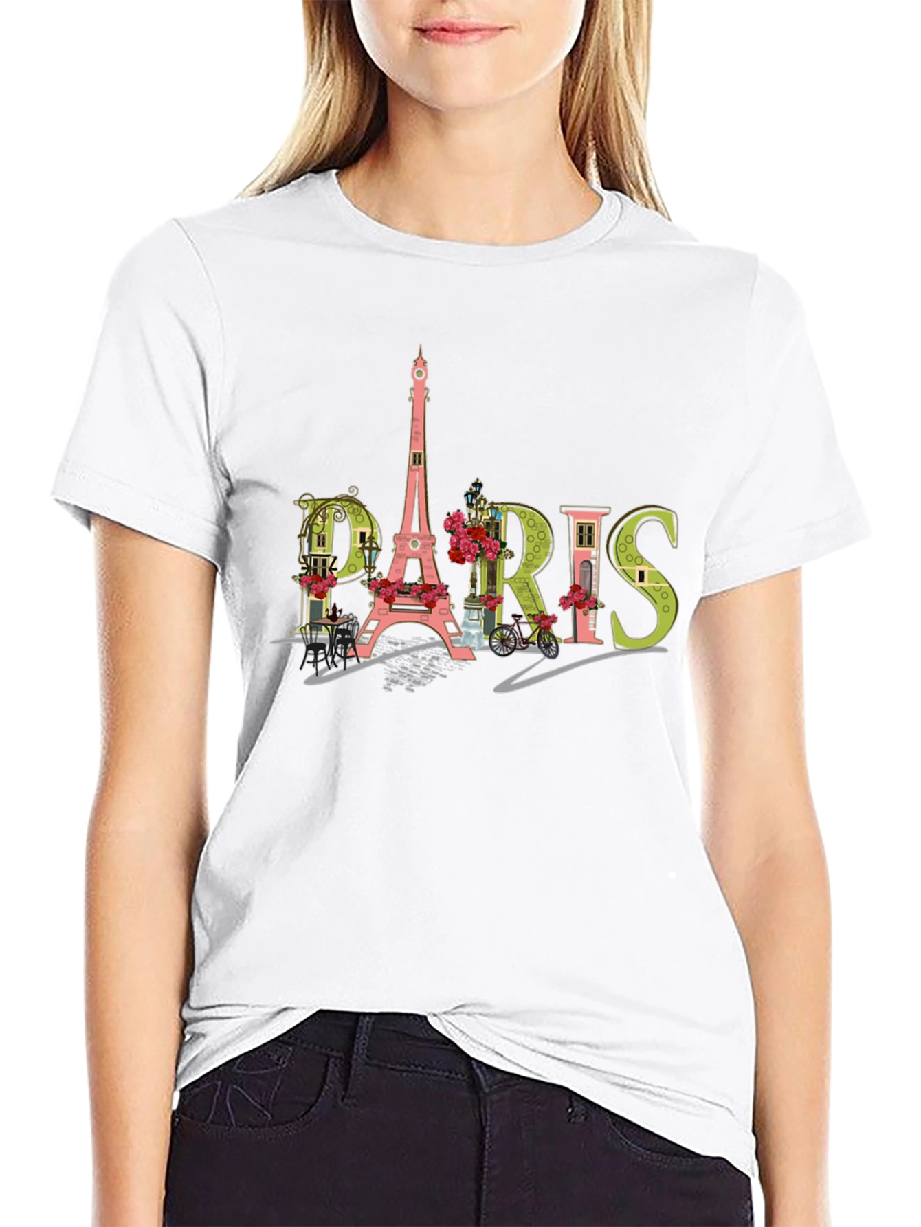 Paris Graphic T-Shirt - Eiffel Tower