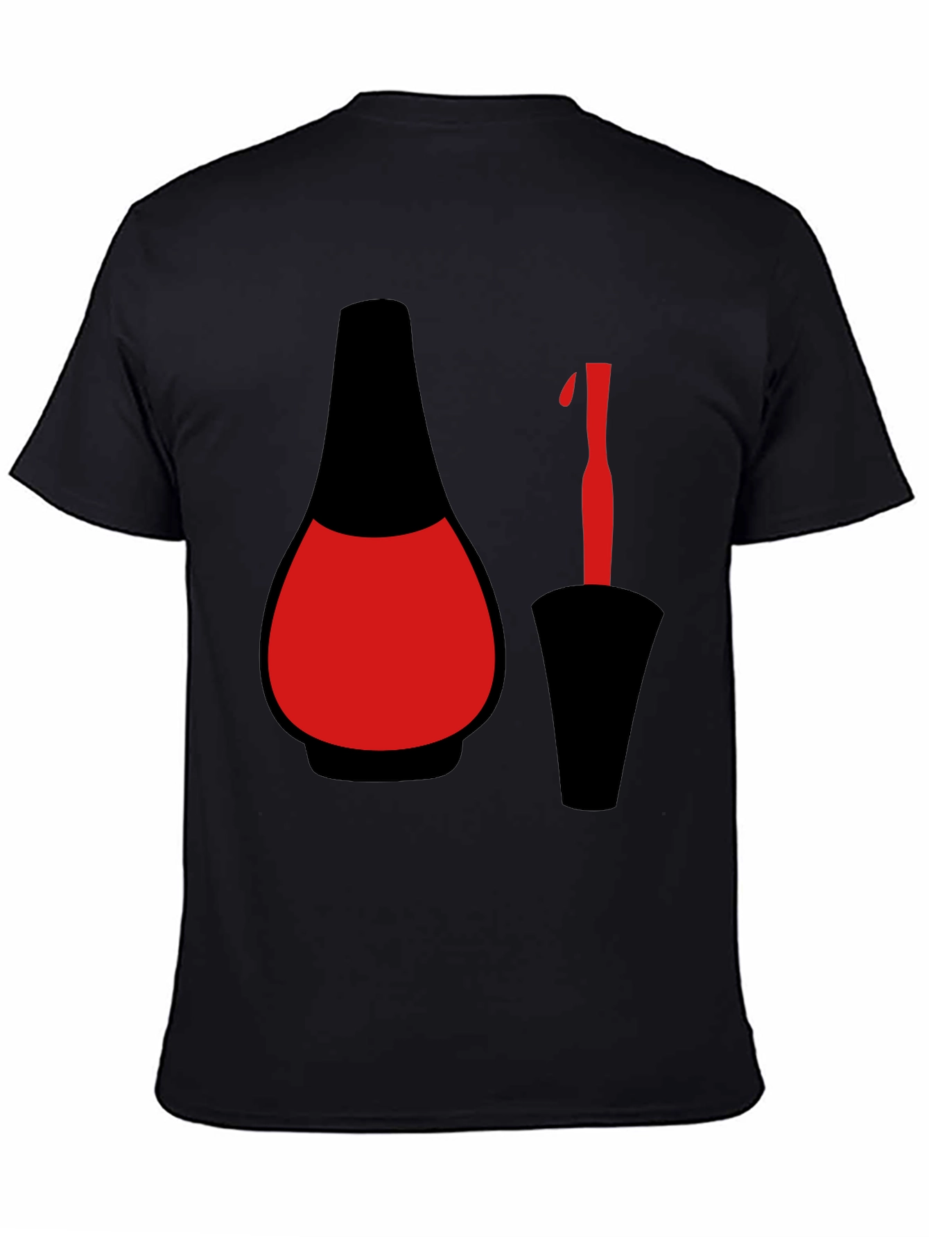 Nail Polish Graphic Tee - Black T-Shirt
