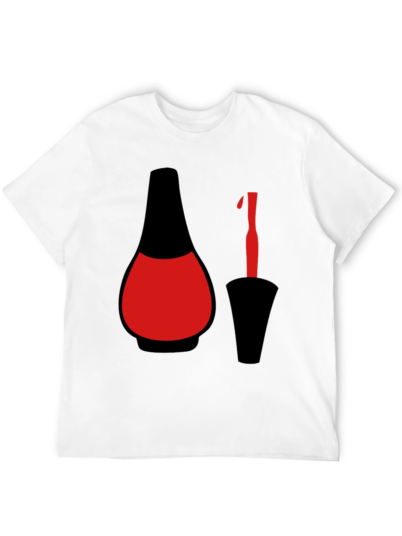 Nail Polish Graphic Tee - Black T-Shirt