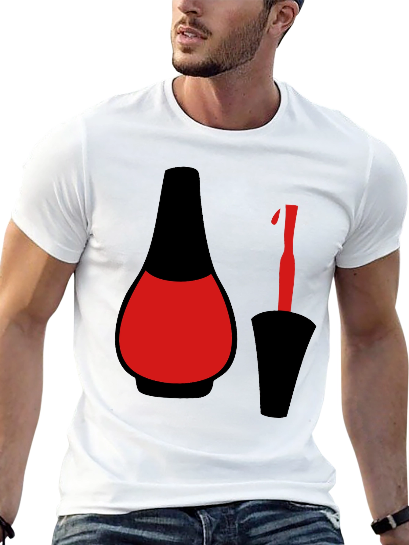 Nail Polish Graphic Tee - Black T-Shirt