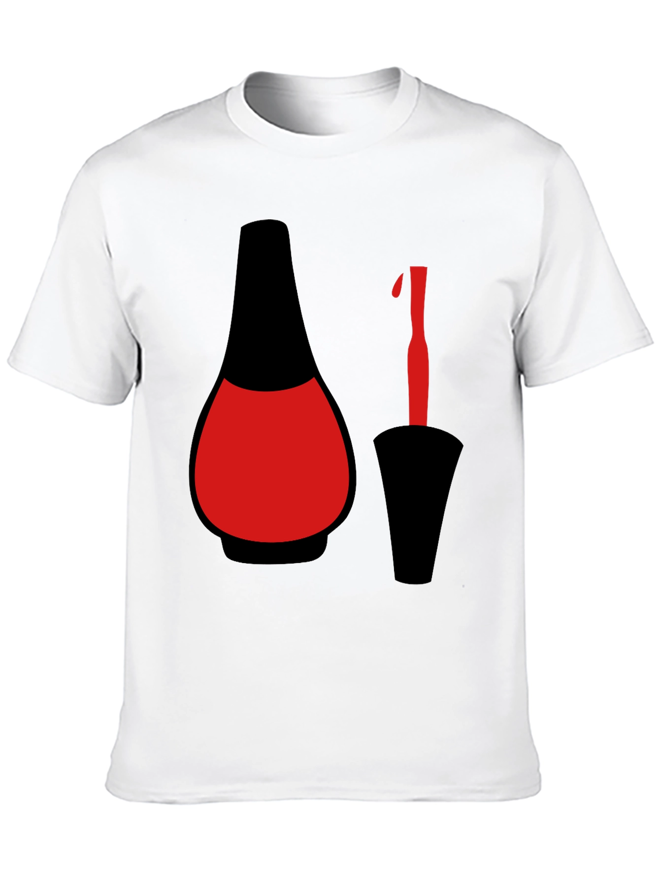 Nail Polish Graphic Tee - Black T-Shirt