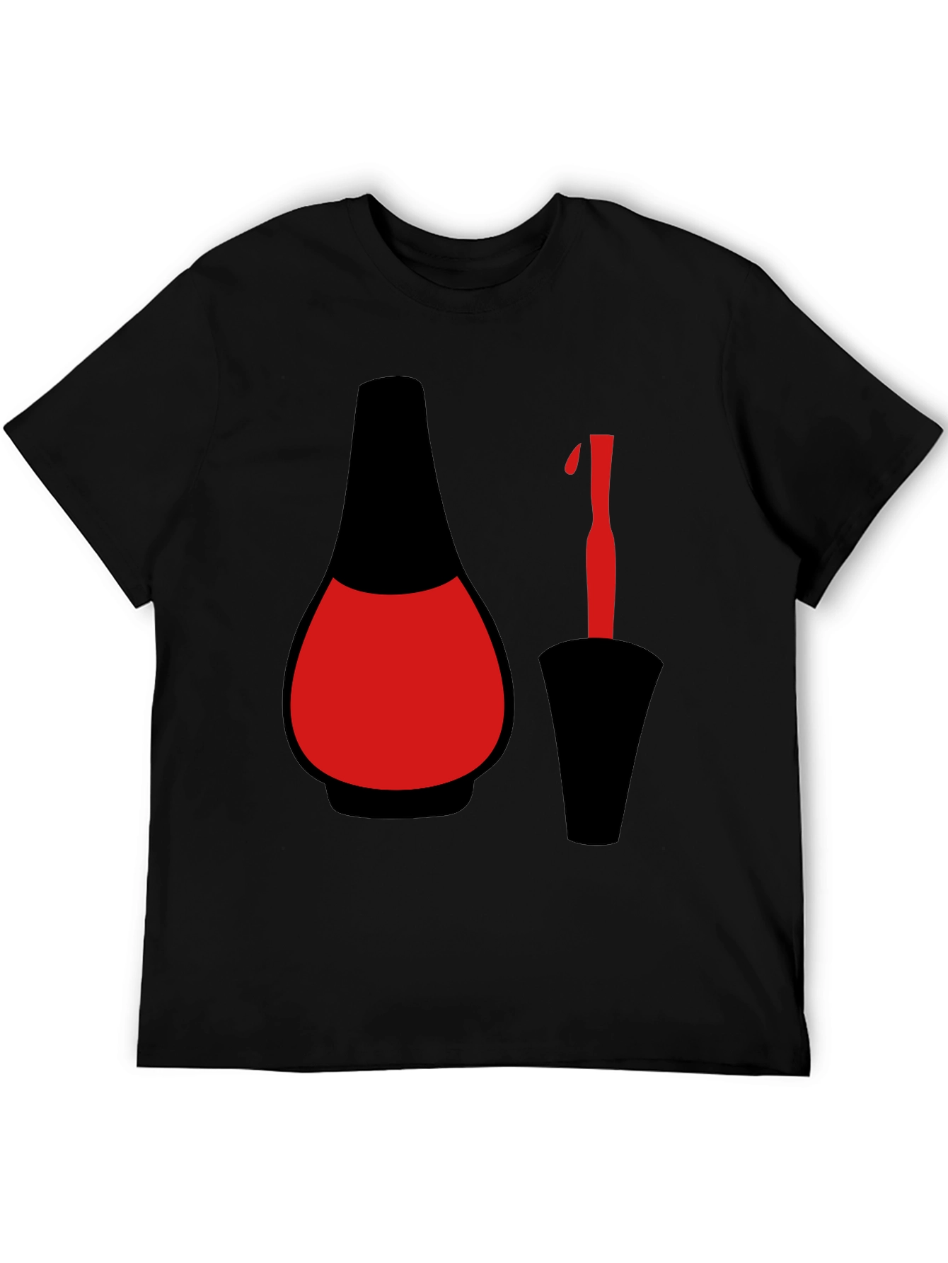 Nail Polish Graphic Tee - Black T-Shirt