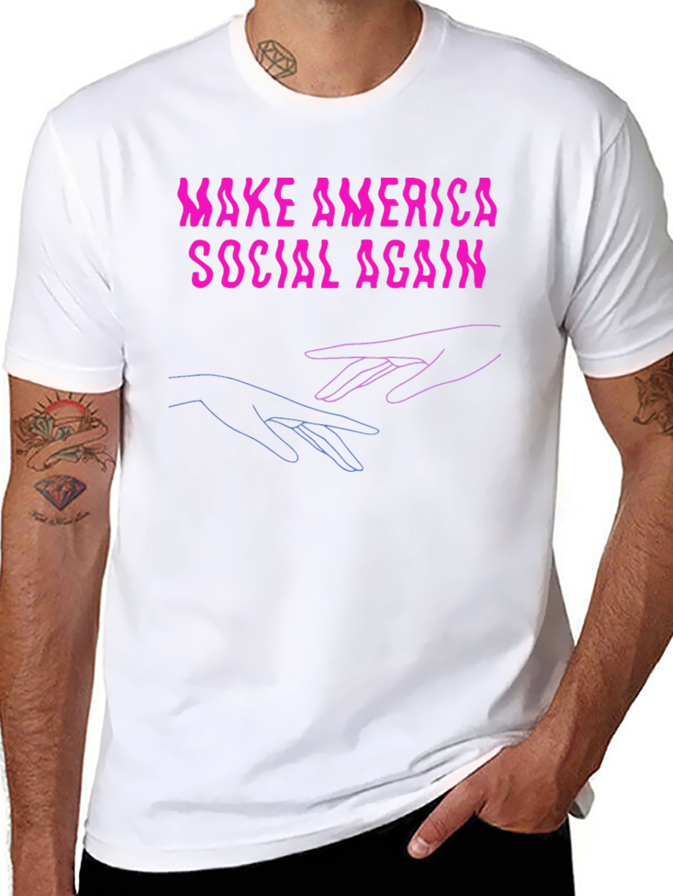 Make America Social Again Graphic T-Shirt