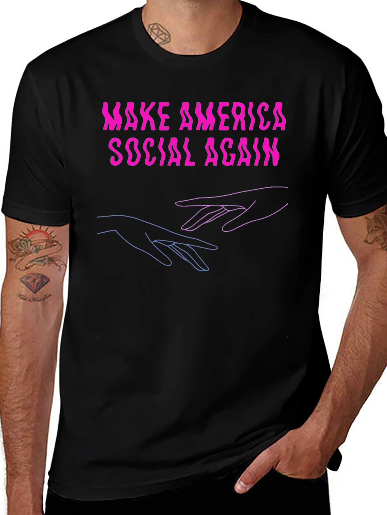 Make America Social Again Graphic T-Shirt