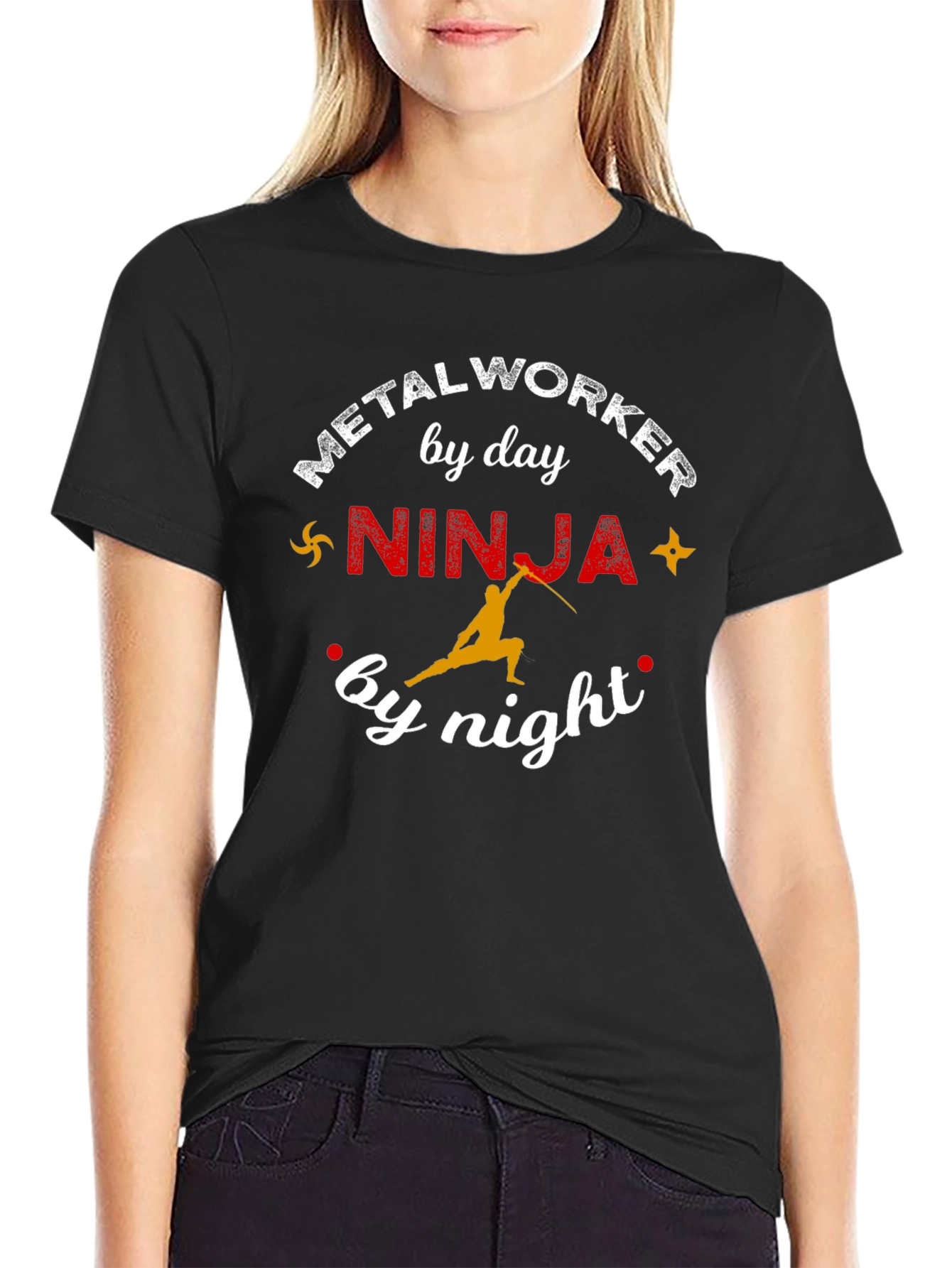Metalworker Ninja Graphic T-Shirt