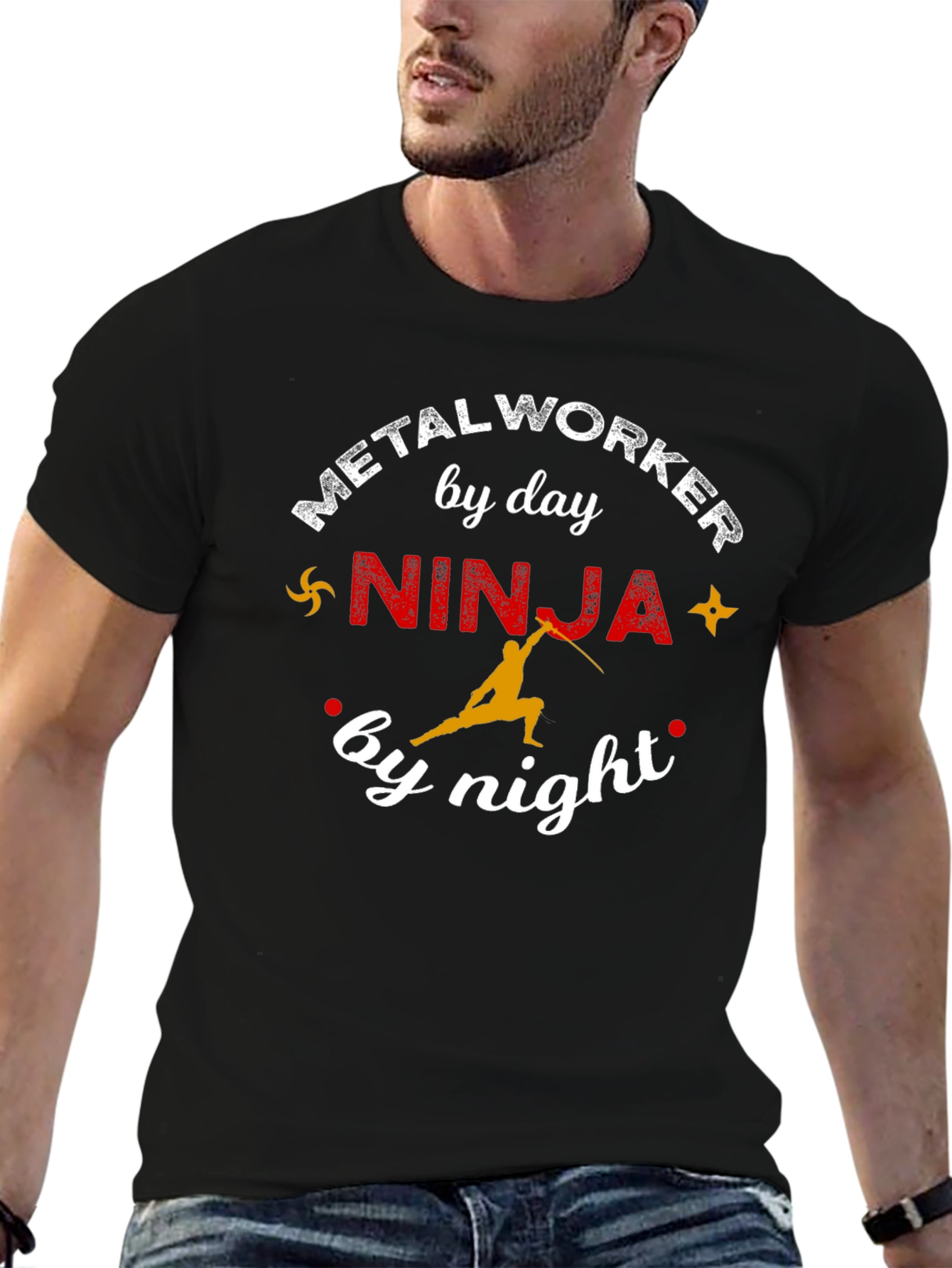 Metalworker Ninja Graphic T-Shirt