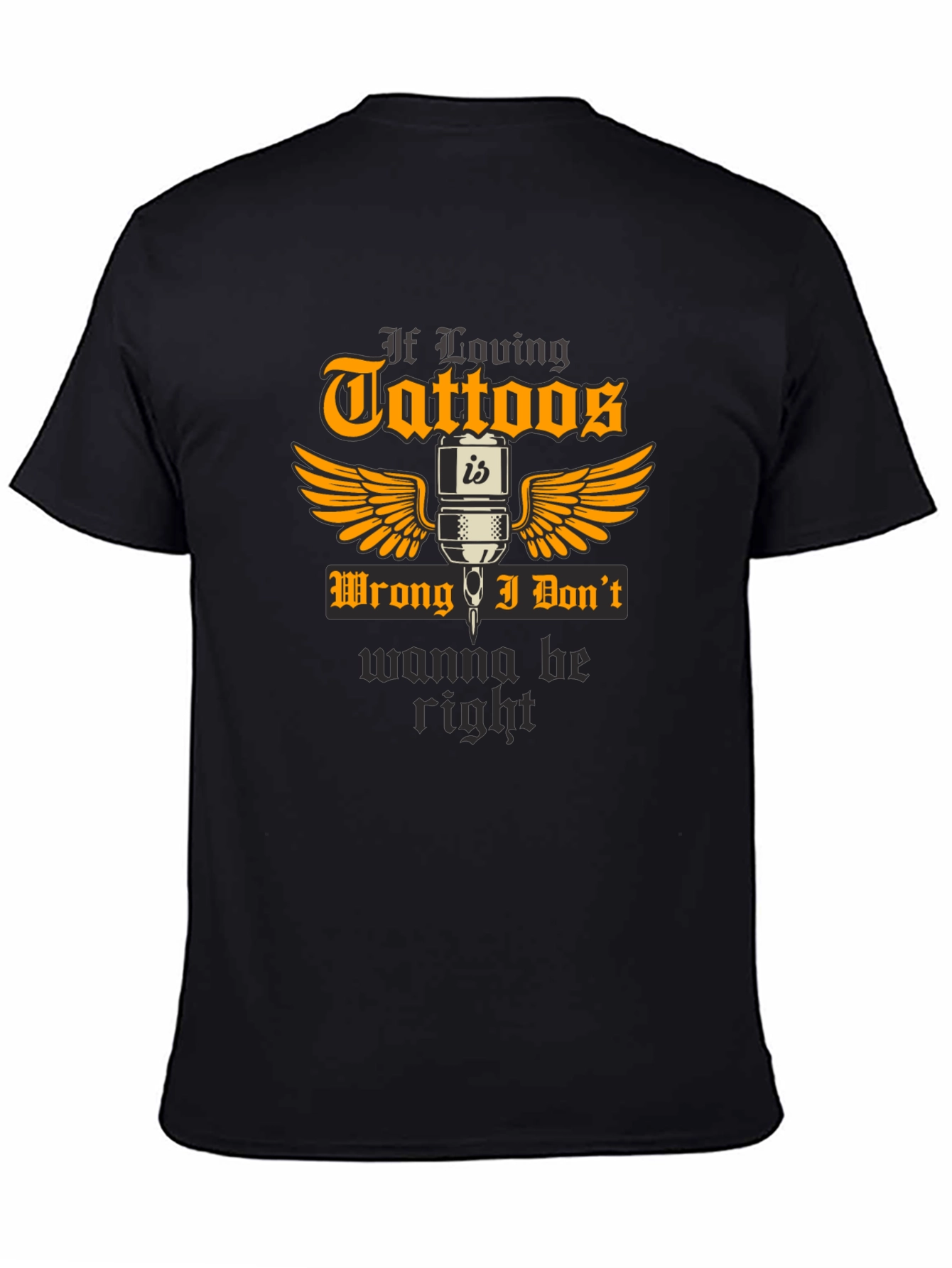 Tattoo Lovers Black Graphic T-Shirt