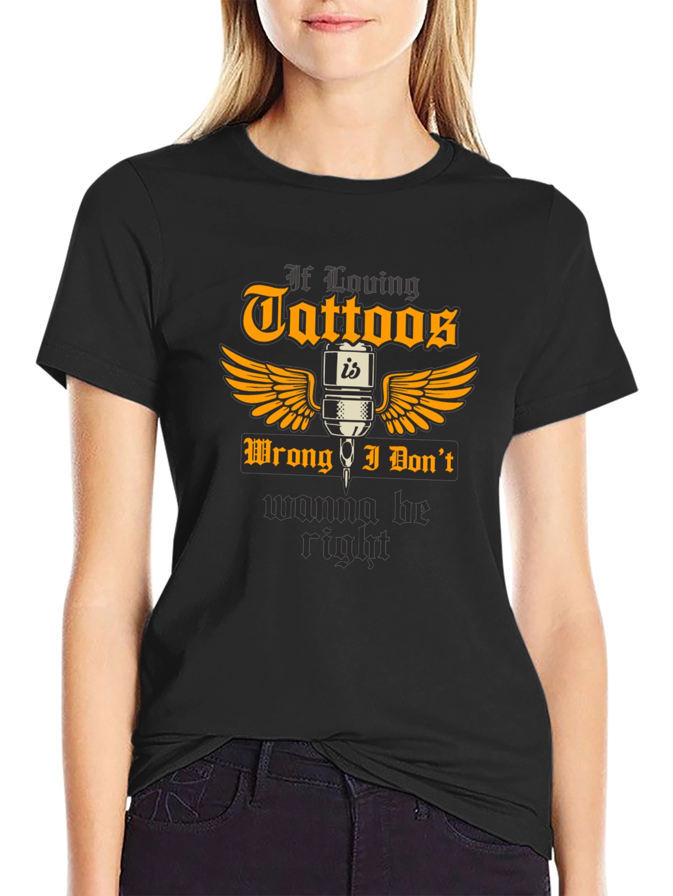 Tattoo Lovers Black Graphic T-Shirt