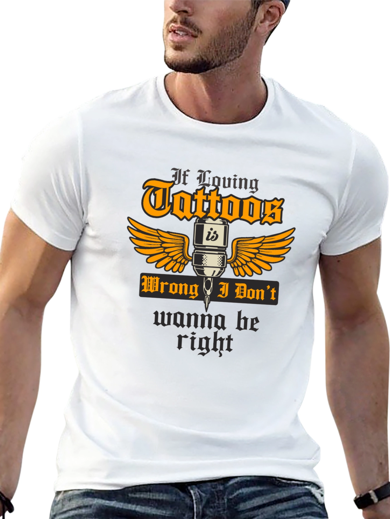 Tattoo Lovers Black Graphic T-Shirt