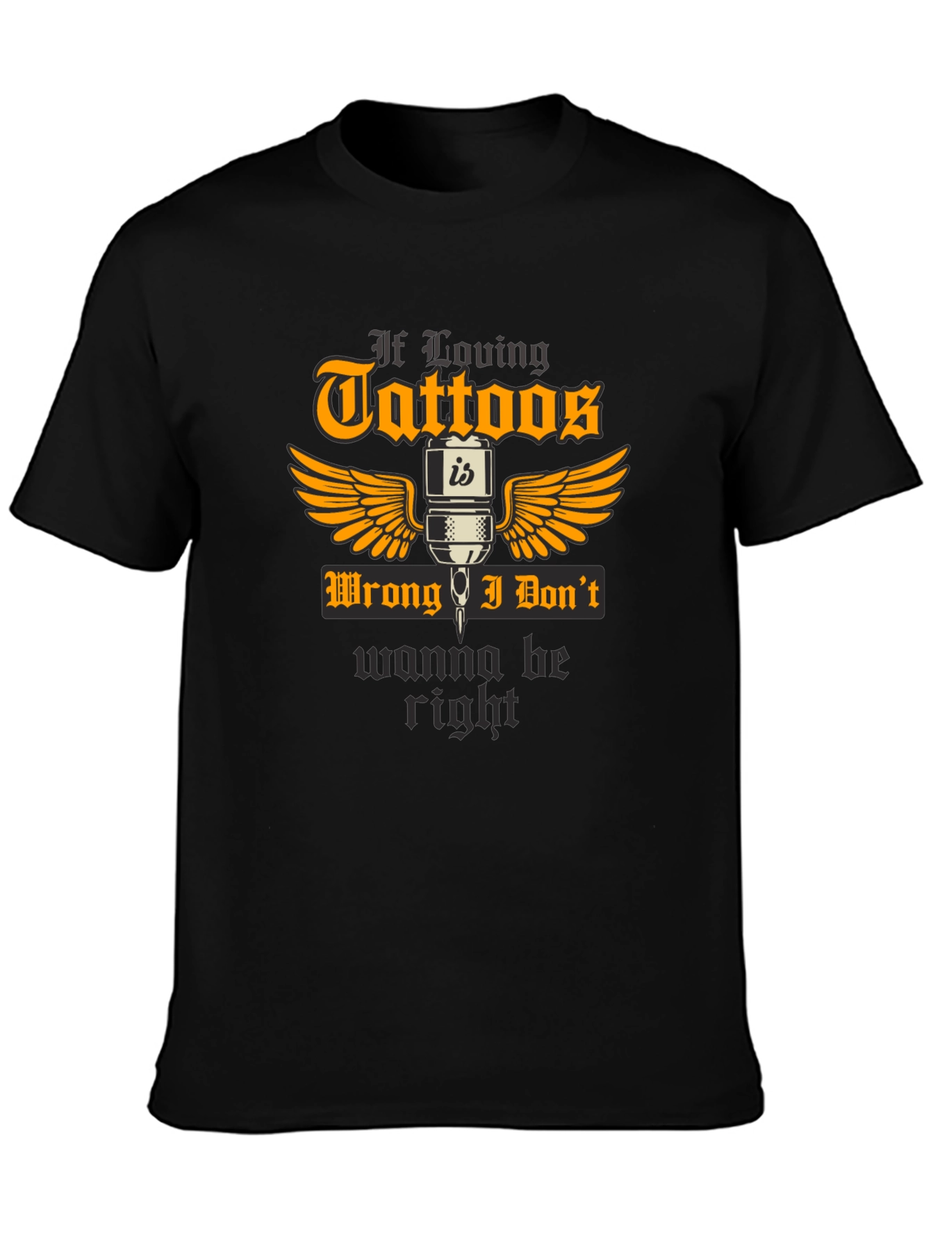 Tattoo Lovers Black Graphic T-Shirt