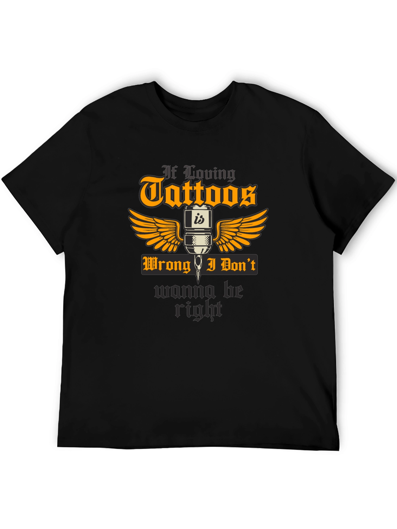 Tattoo Lovers Black Graphic T-Shirt