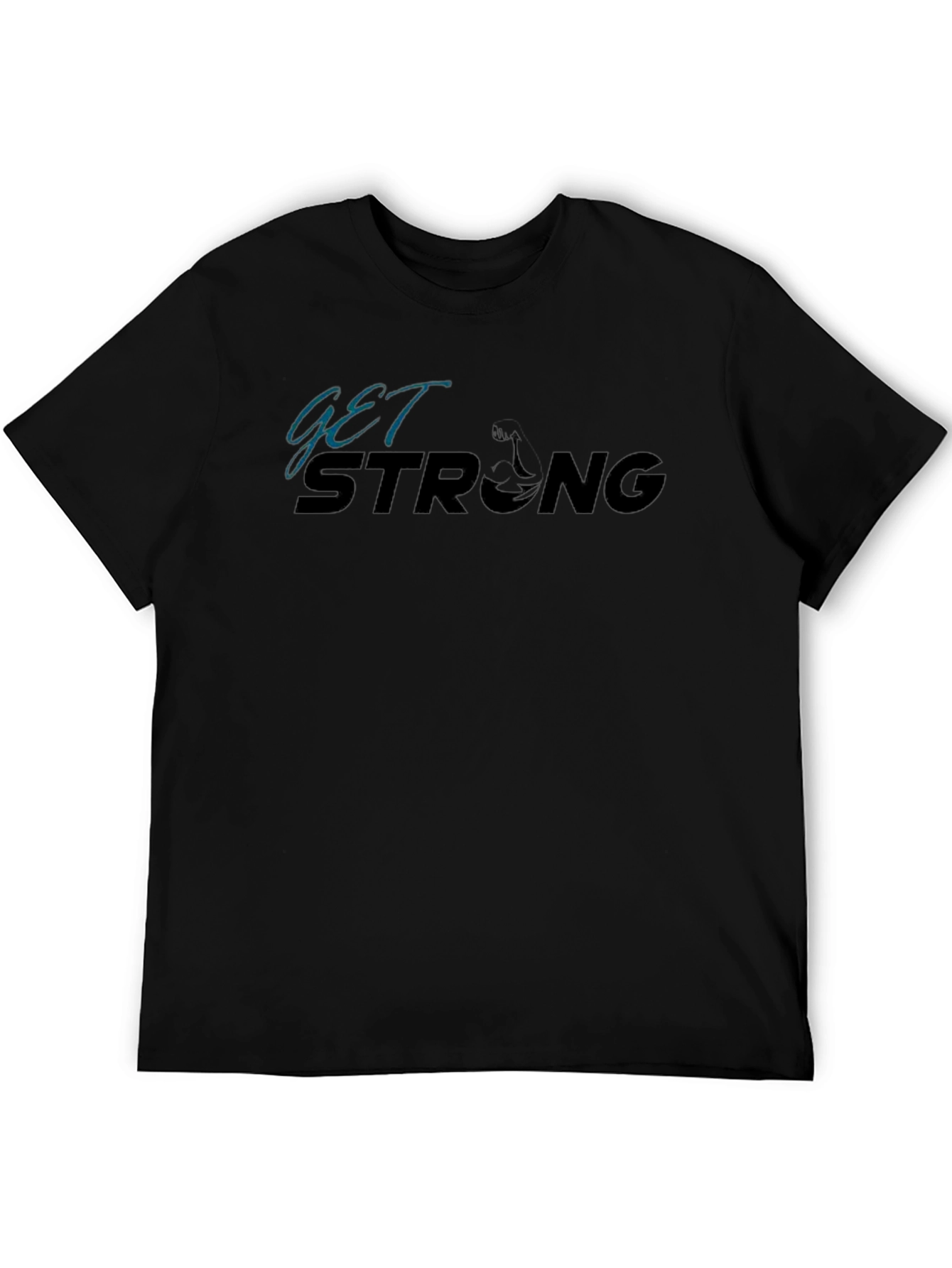 Get Strong Graphic T-Shirt - Black