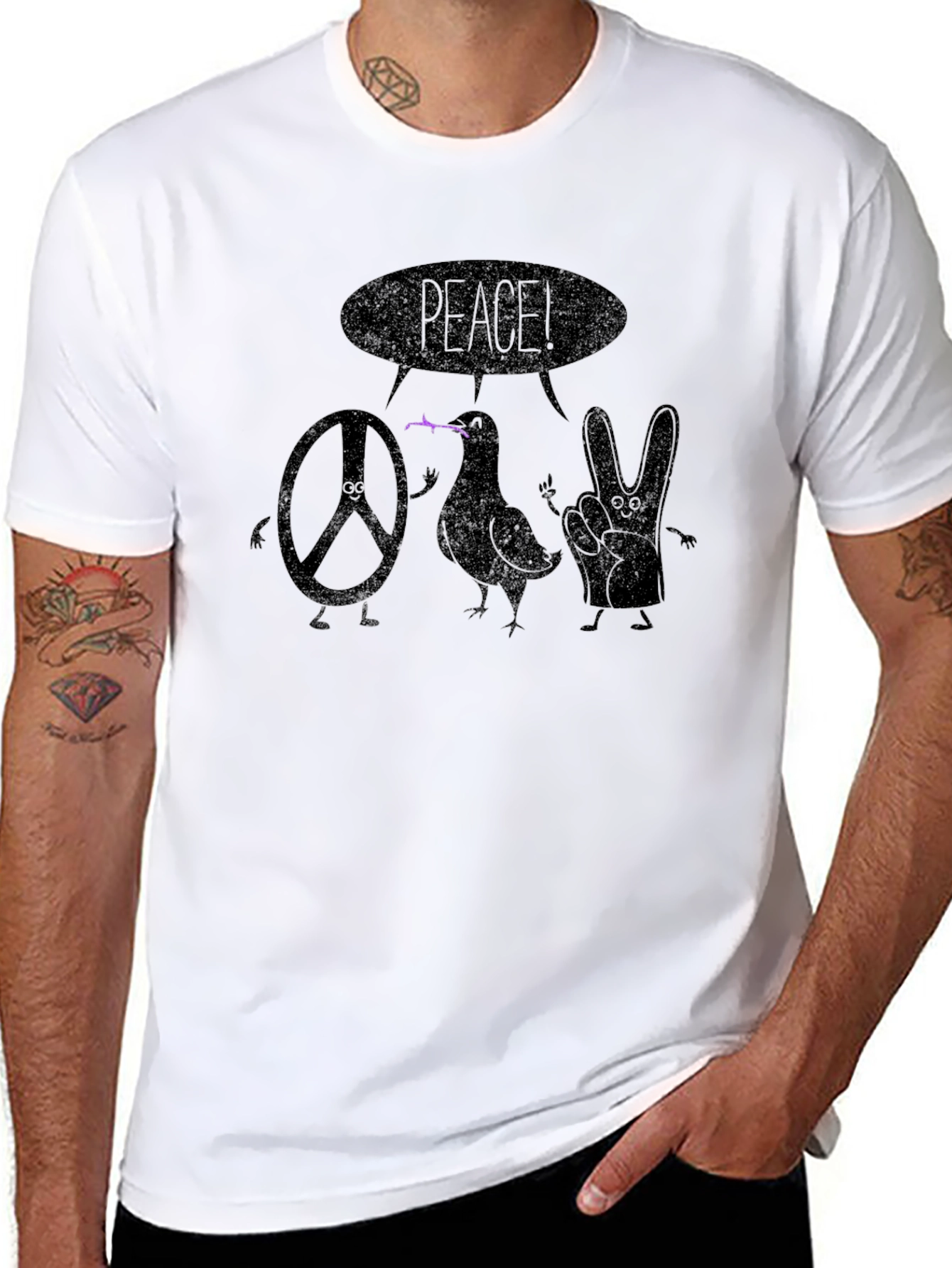 Peace Sign Graphic T-Shirt