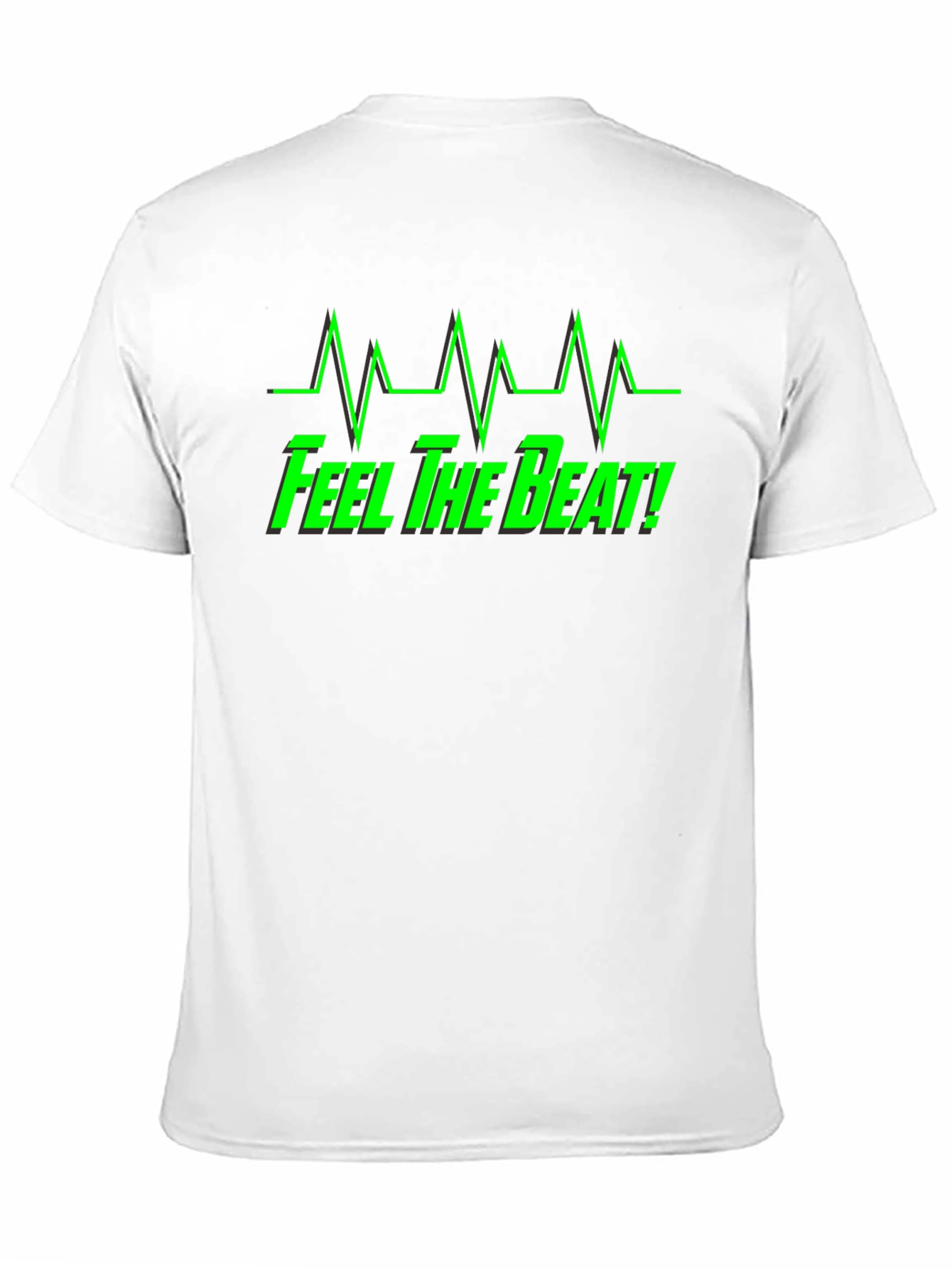 Feel The Beat Graphic Tee - Black Cotton