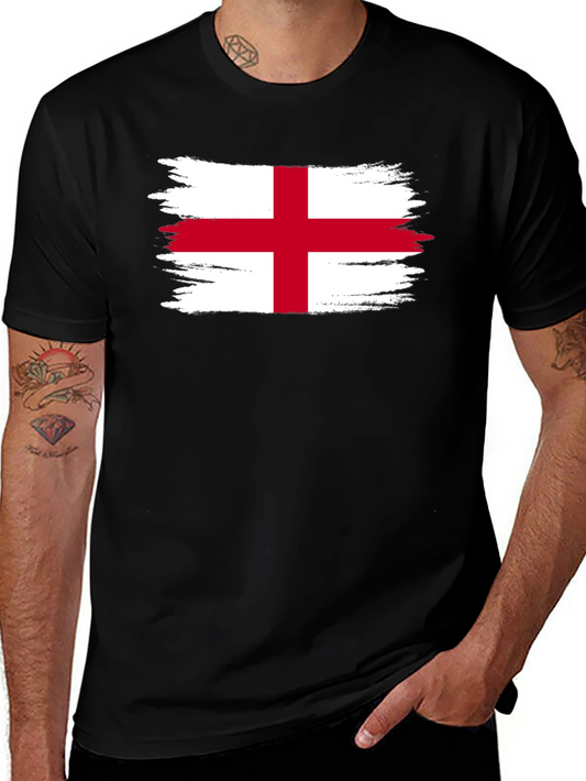 England Flag T-Shirt - Distressed Graphic Tee