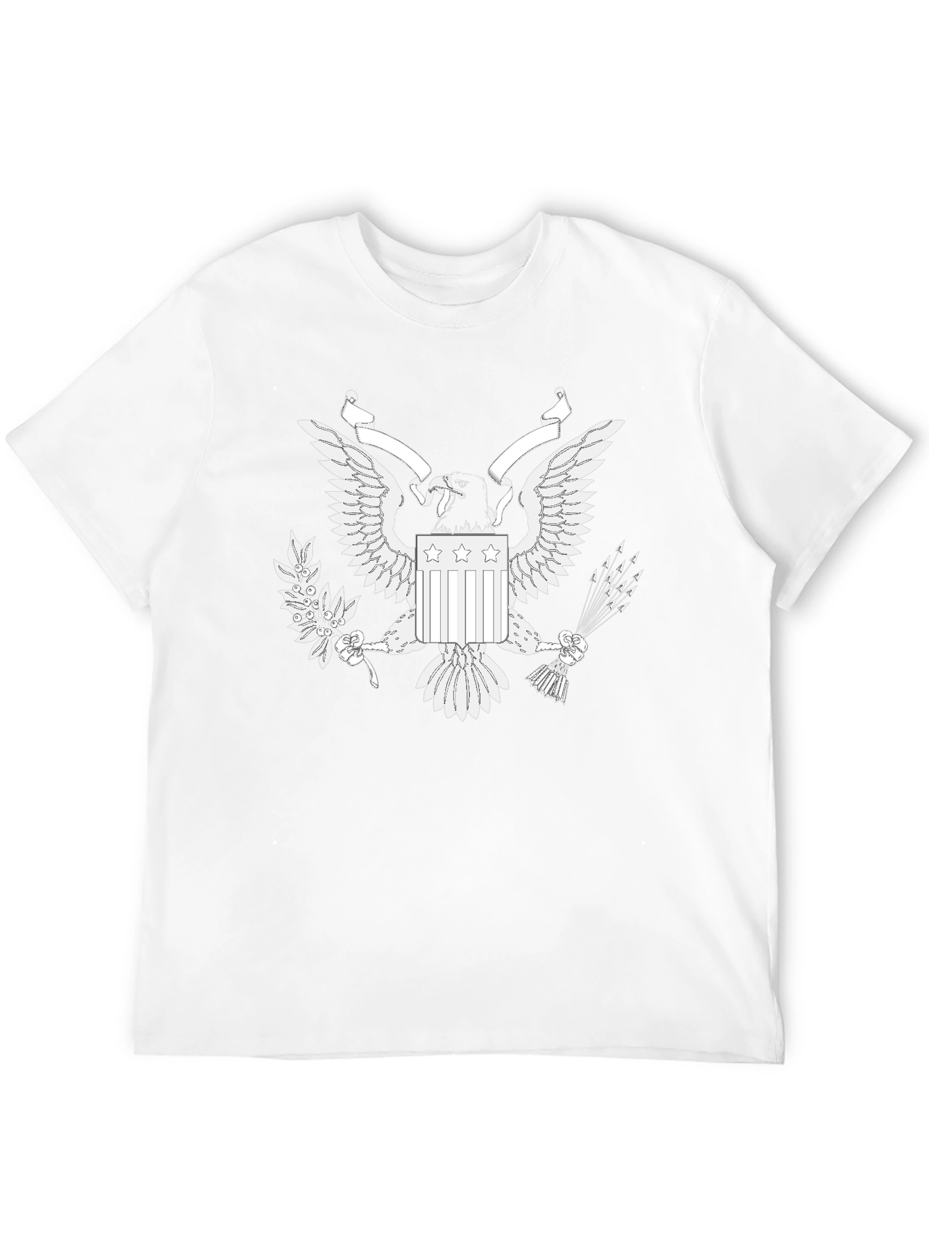 Eagle Graphic Print Black T-Shirt