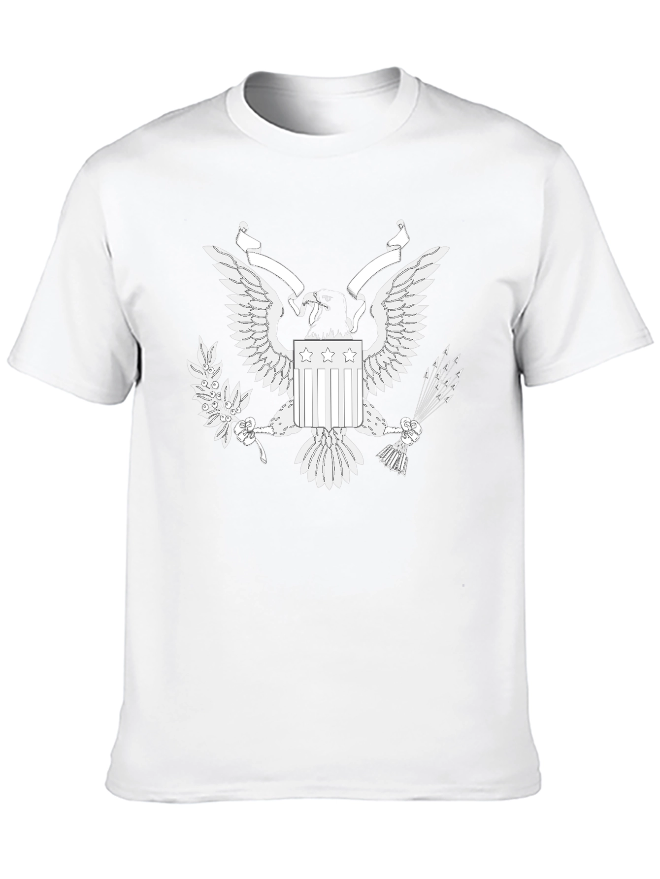 Eagle Graphic Print Black T-Shirt