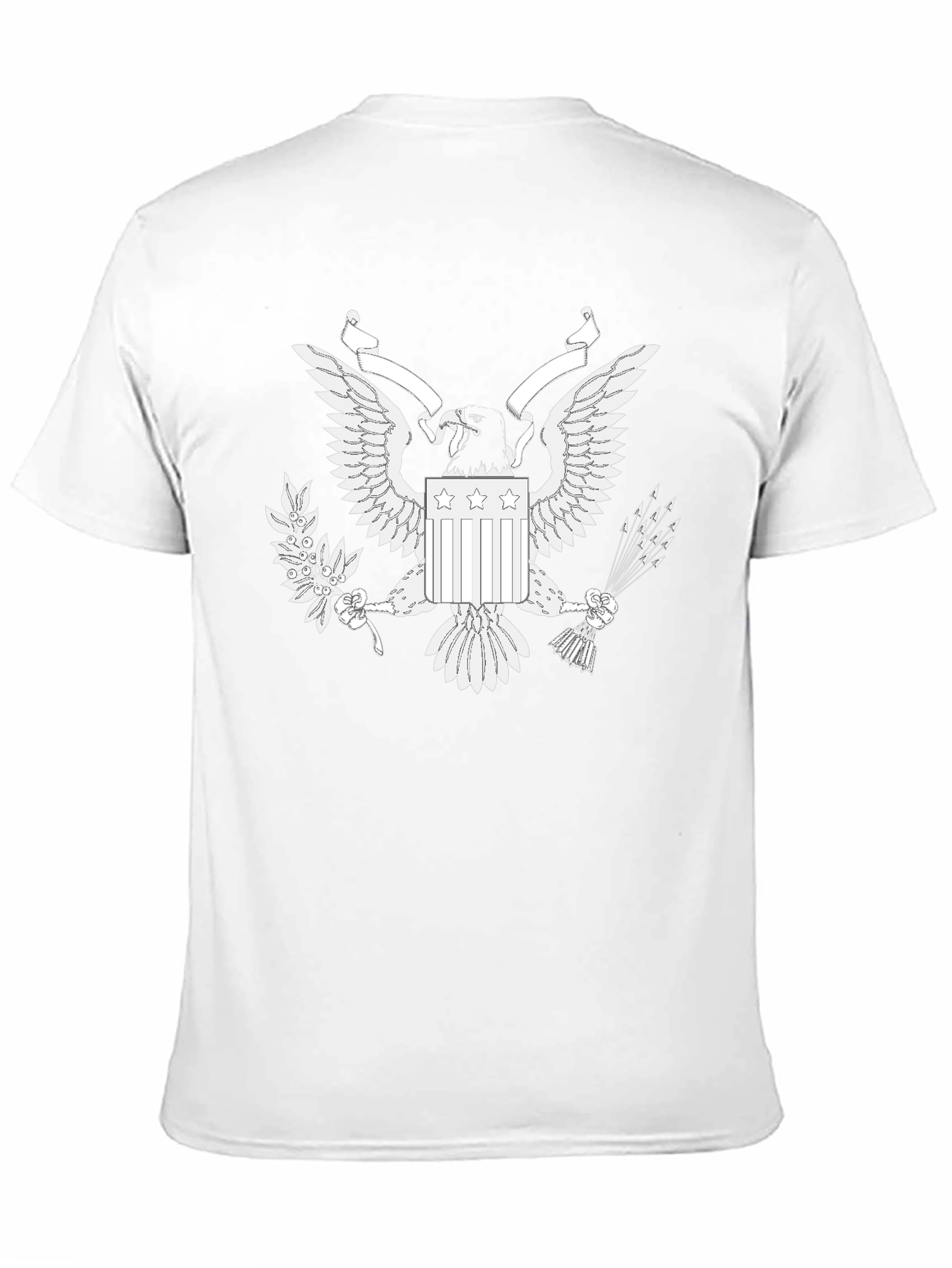 Eagle Graphic Print Black T-Shirt