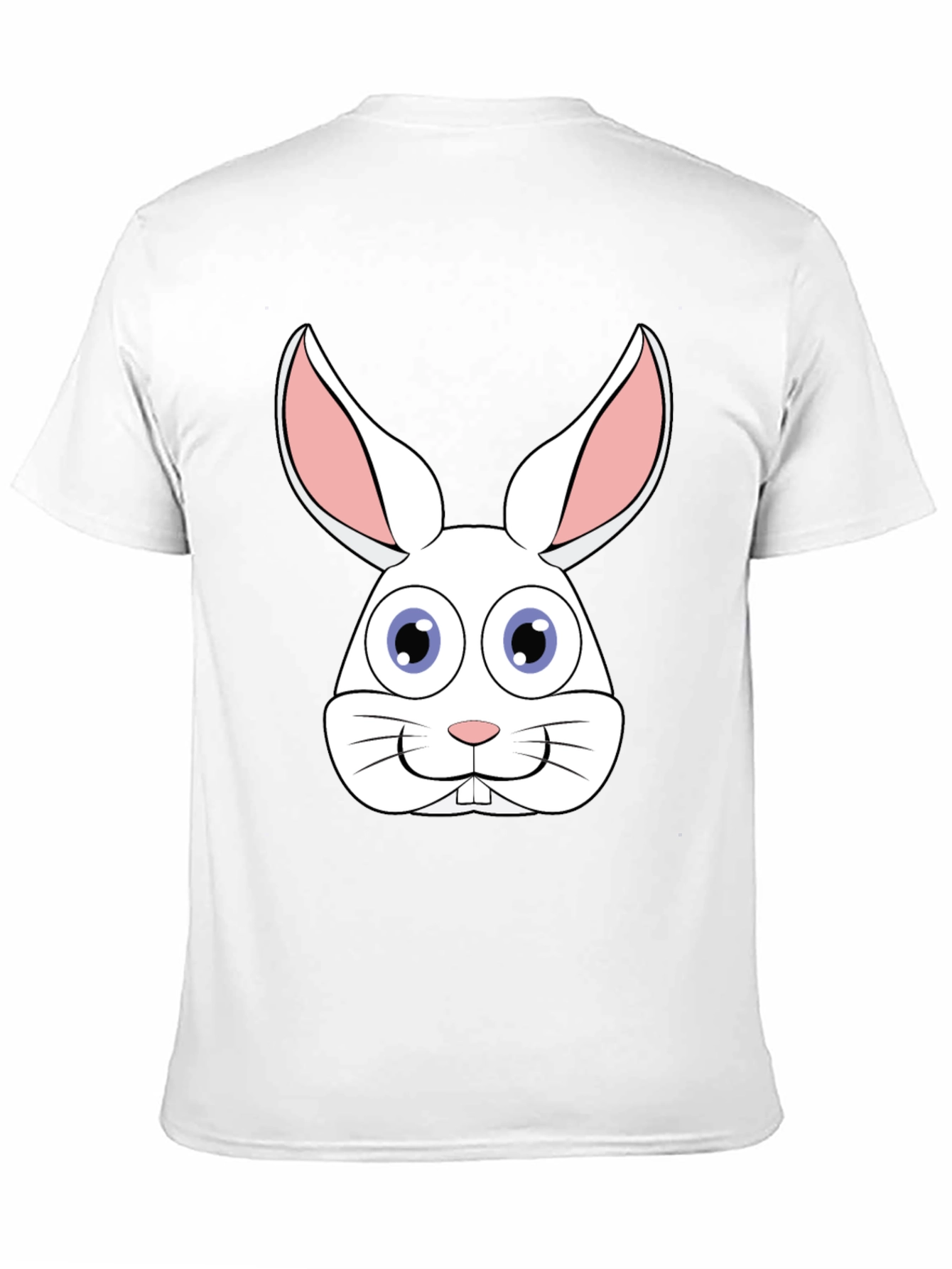 Funny Easter Bunny Face Black T-Shirt