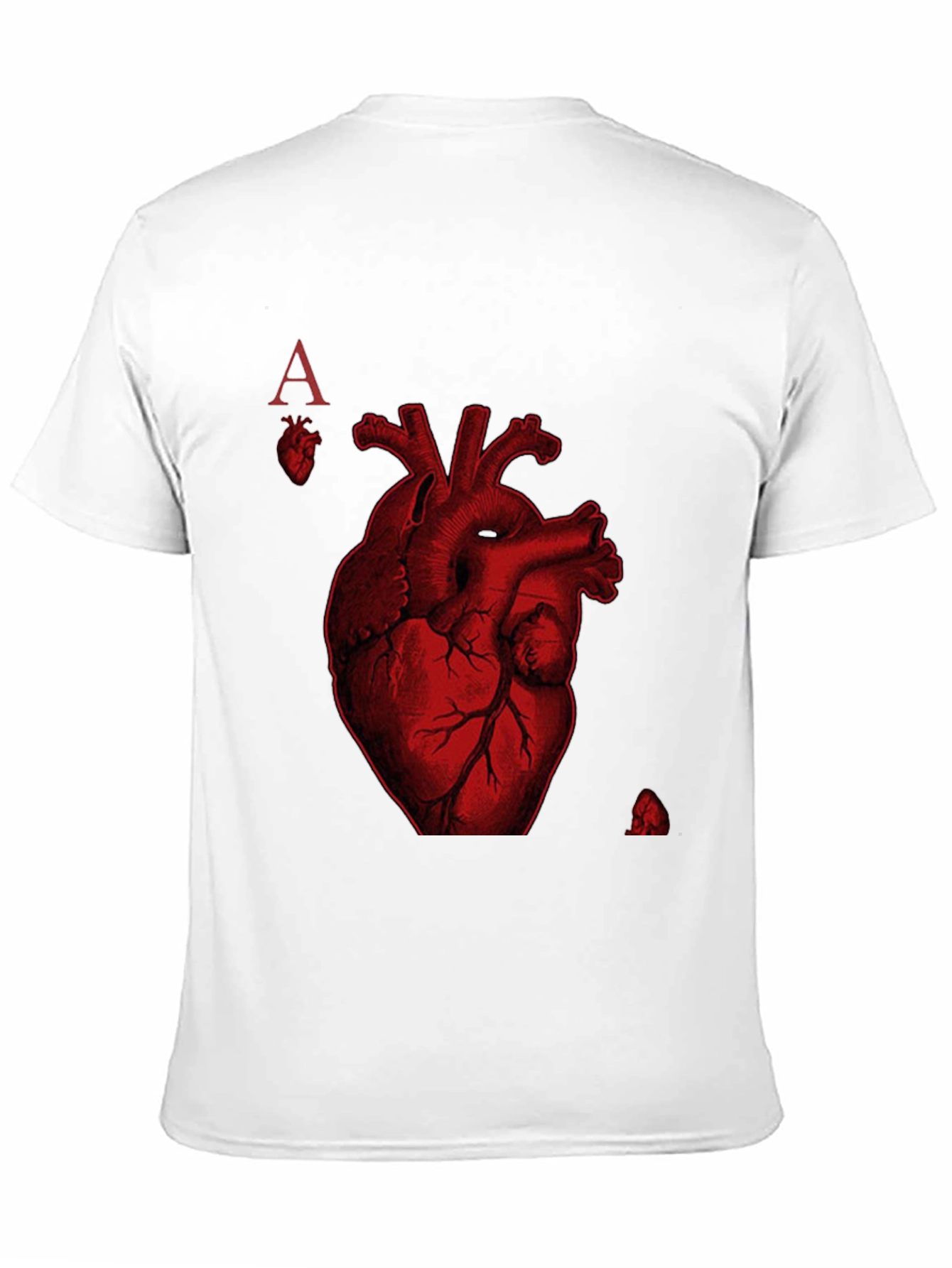 Ace of Hearts Anatomy T-Shirt - Black