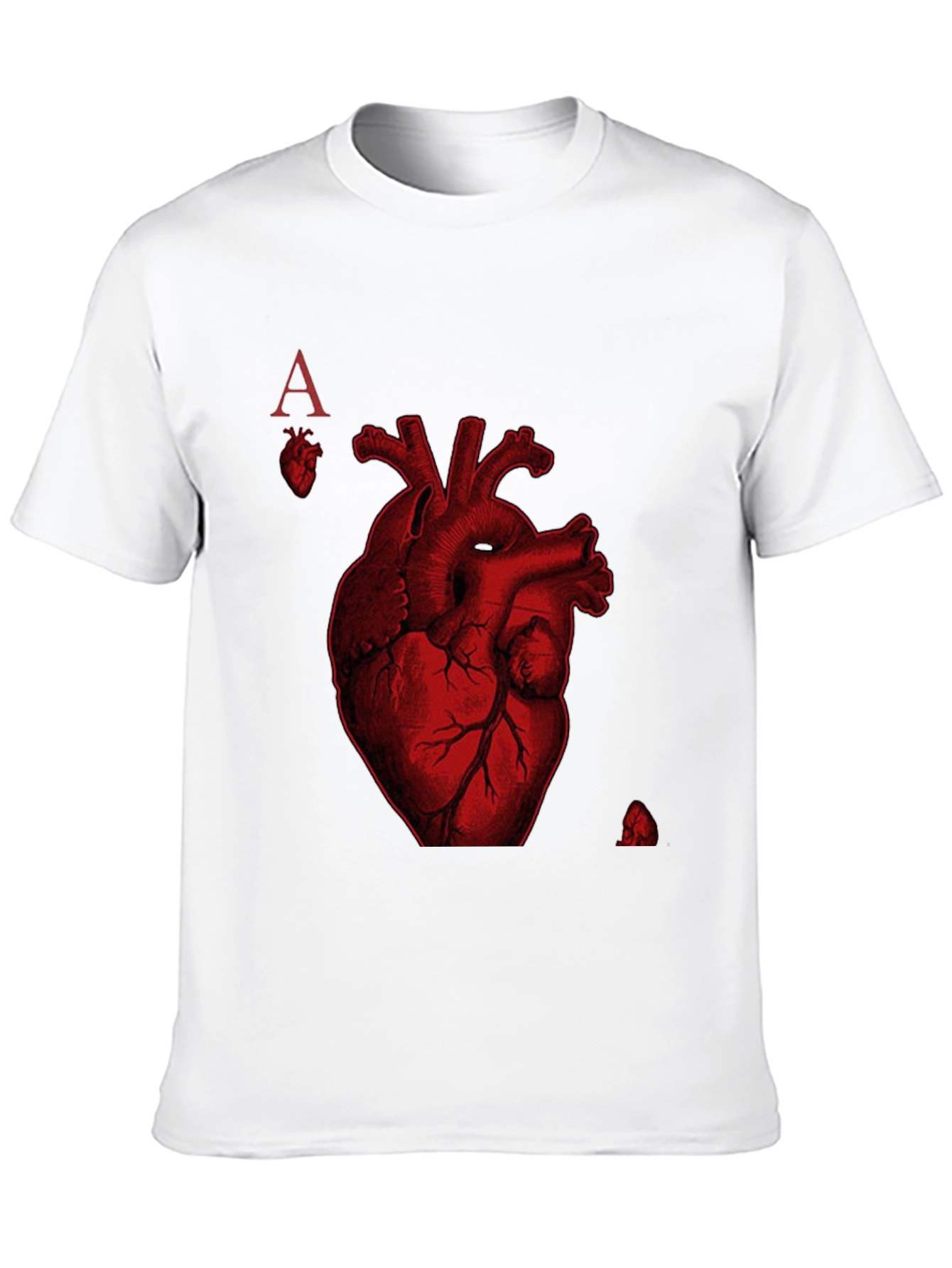 Ace of Hearts Anatomy T-Shirt - Black