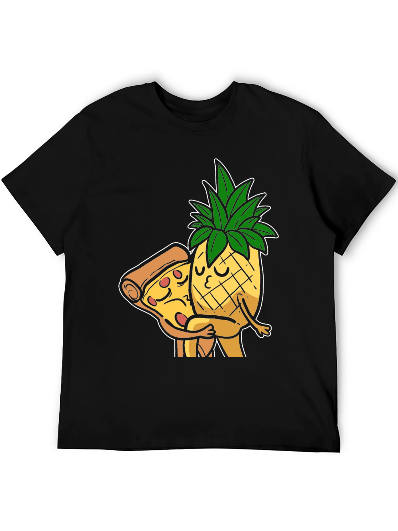 Pizza & Pineapple Hugs Graphic T-Shirt