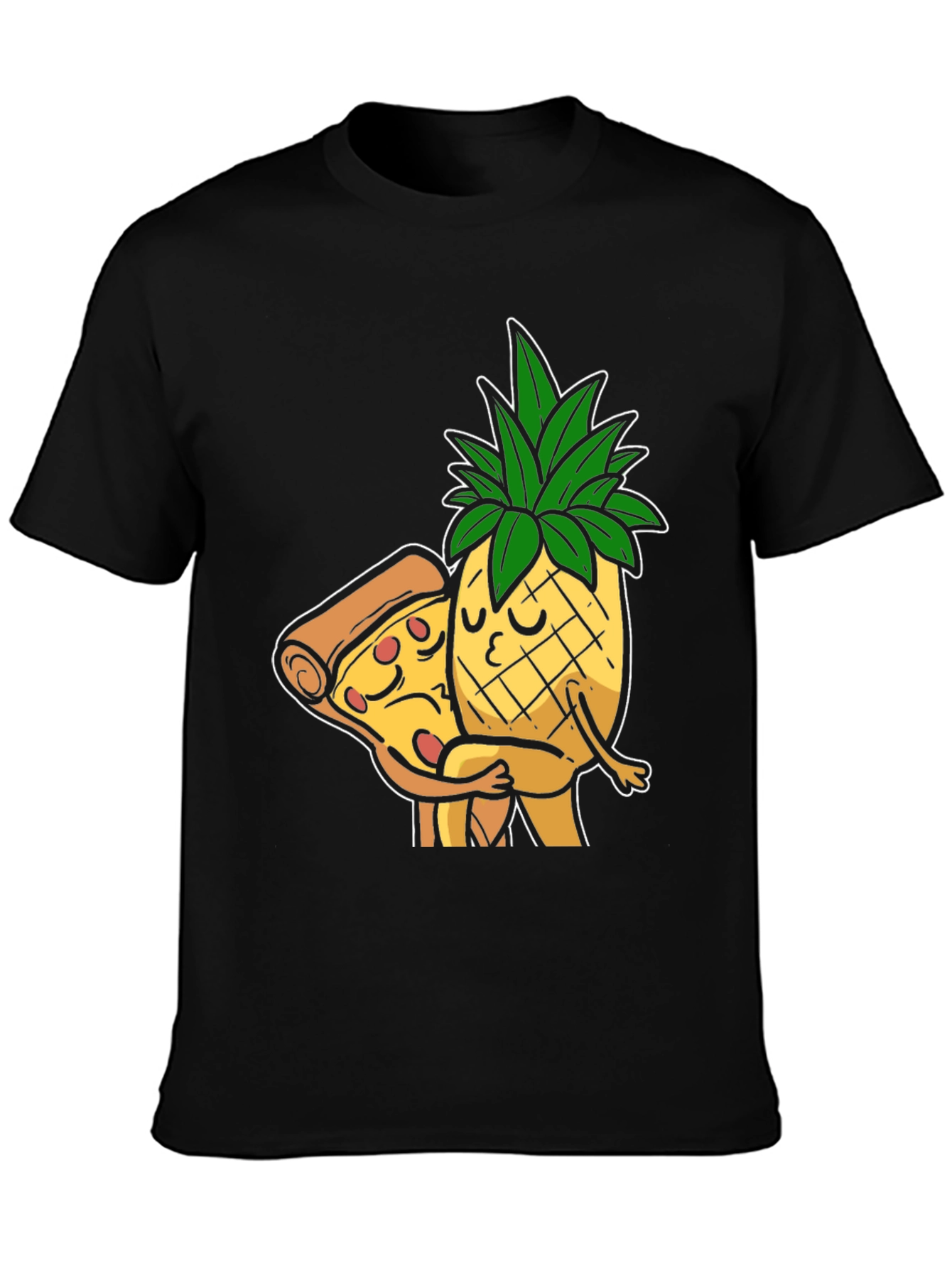 Pizza & Pineapple Hugs Graphic T-Shirt