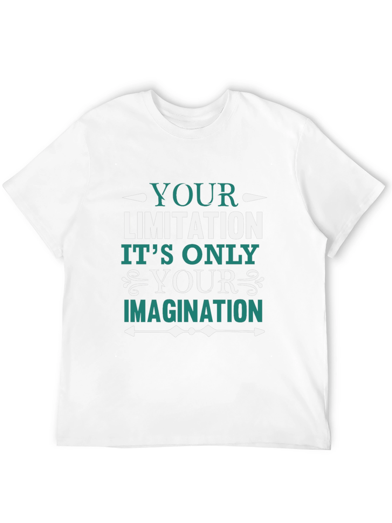 Motivational Graphic Tee - Your Limitation Imagination