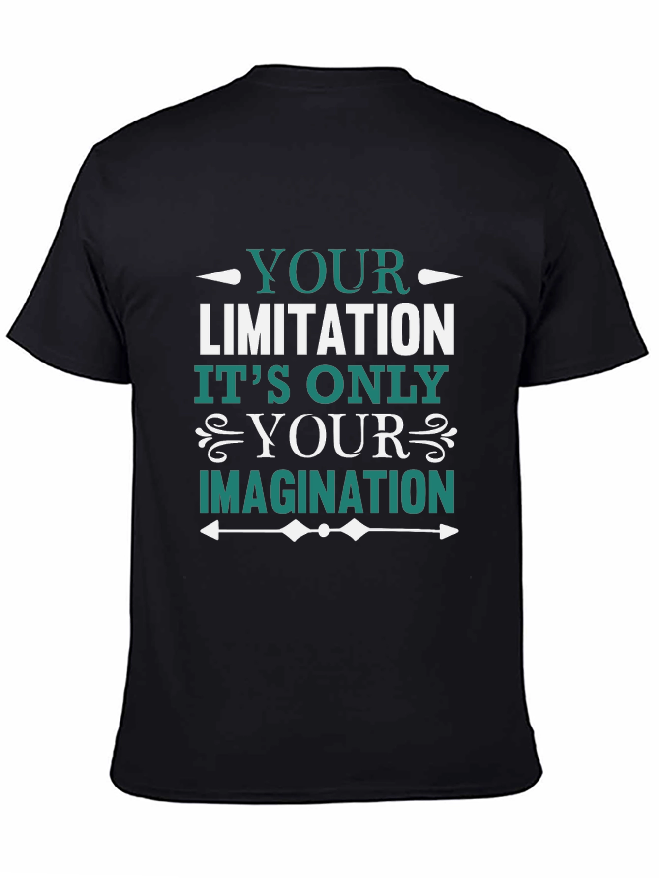 Motivational Graphic Tee - Your Limitation Imagination