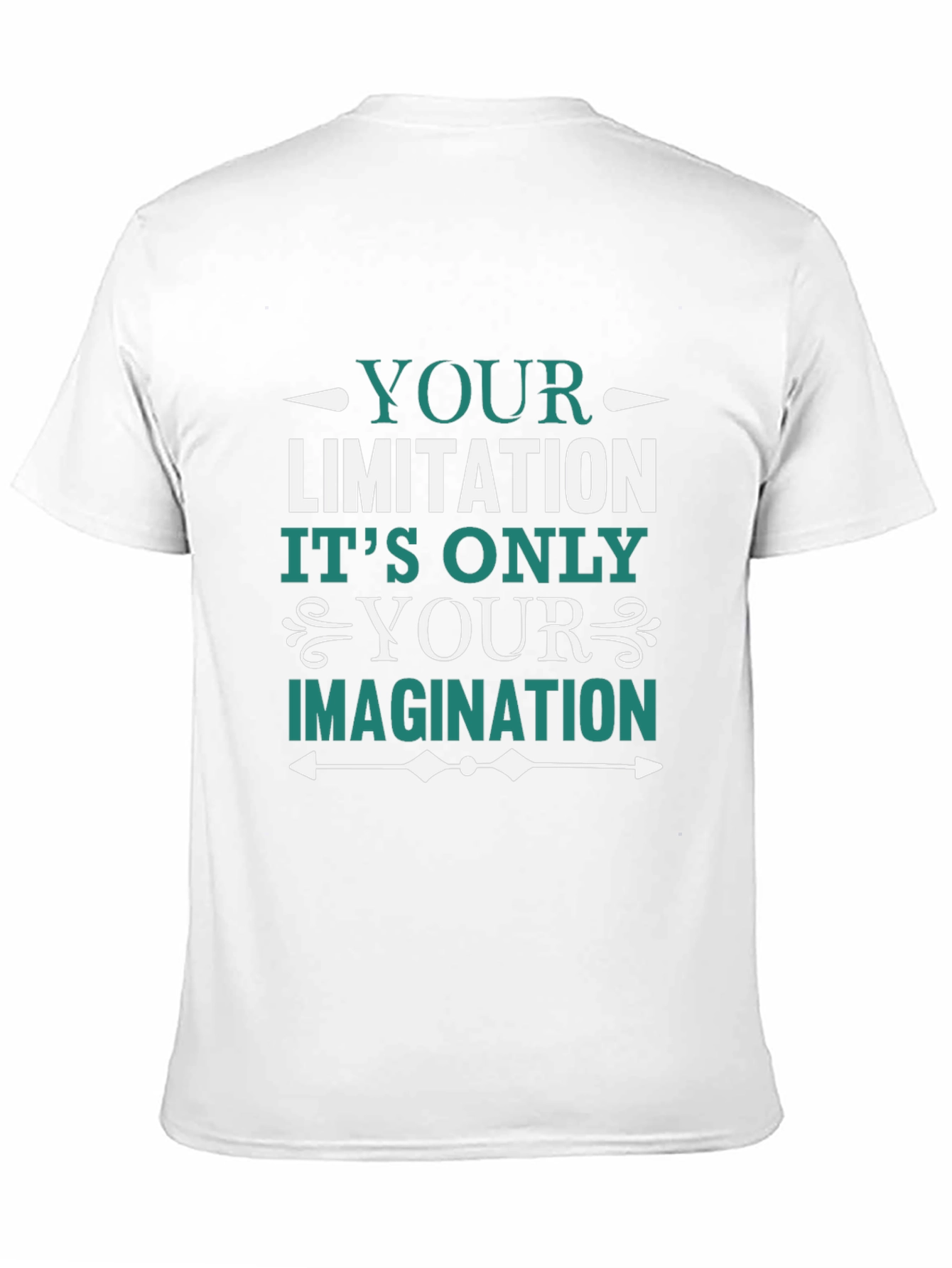 Motivational Graphic Tee - Your Limitation Imagination