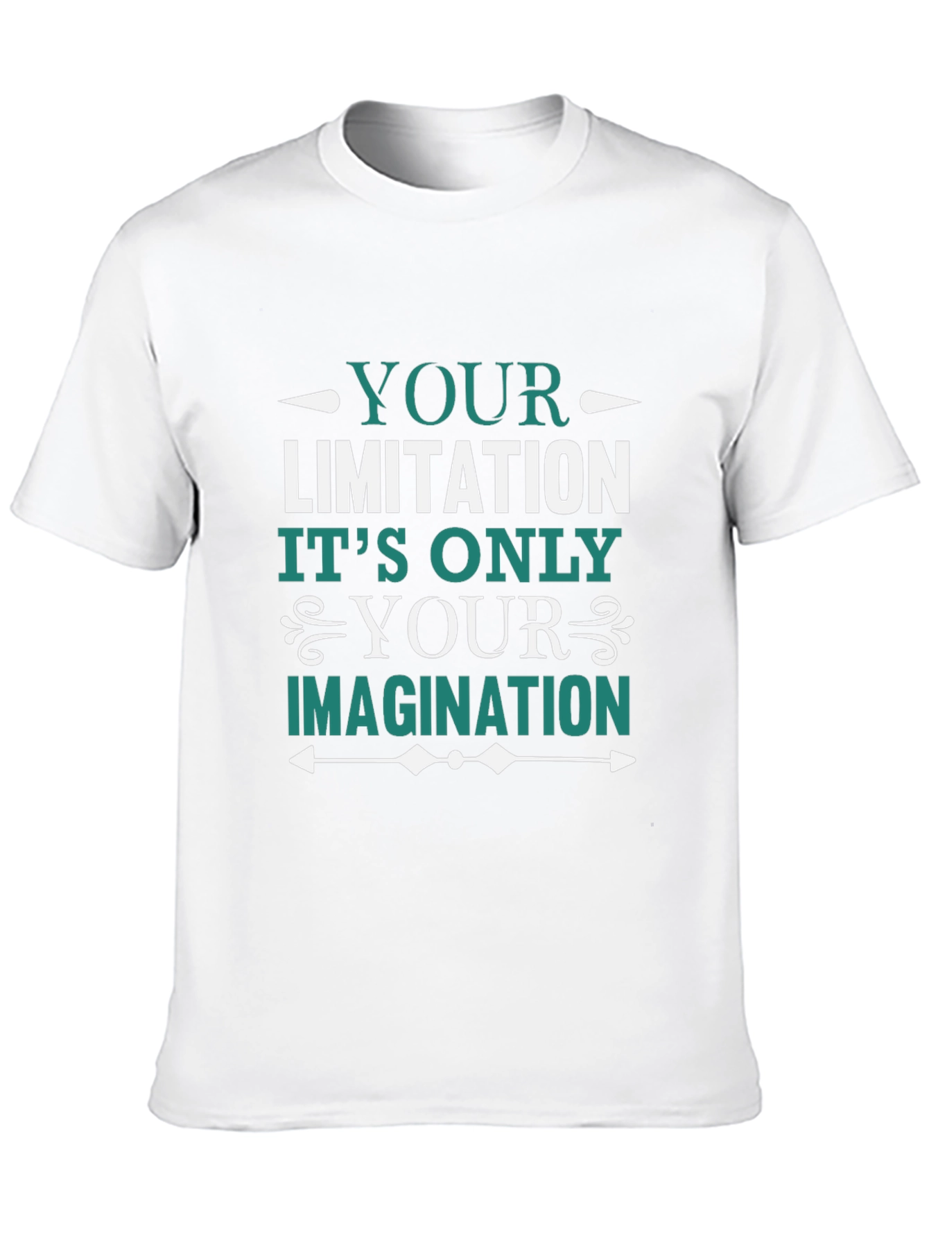 Motivational Graphic Tee - Your Limitation Imagination