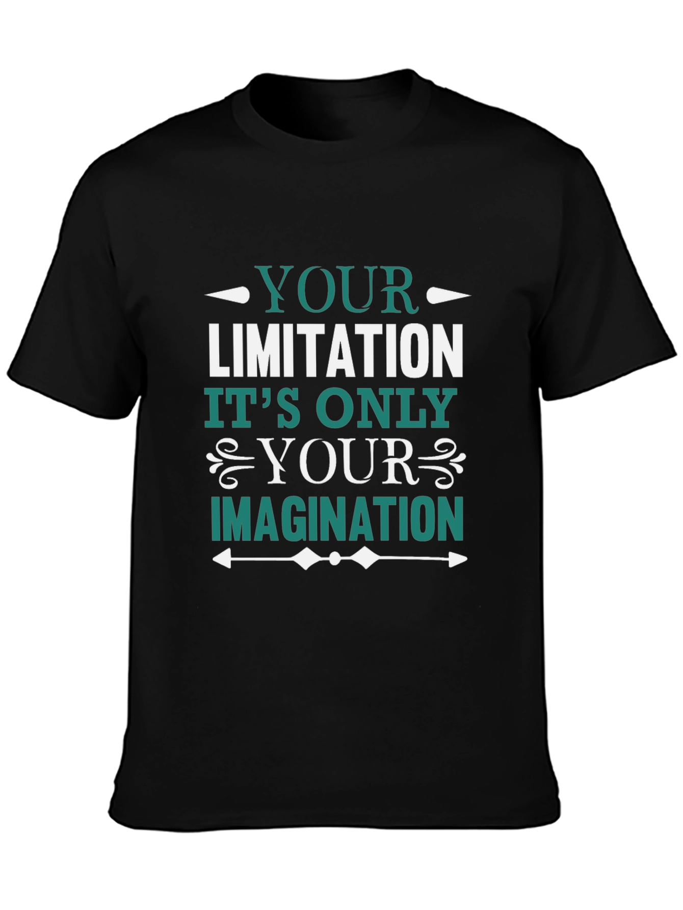Motivational Graphic Tee - Your Limitation Imagination
