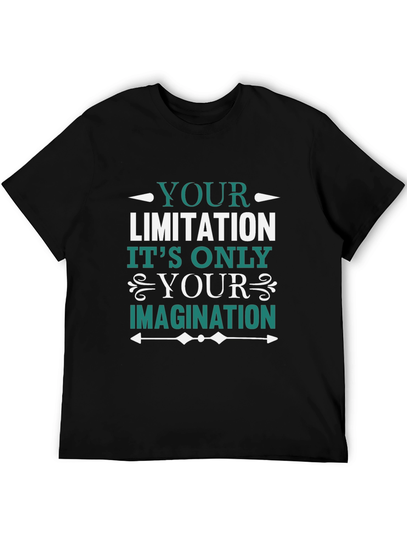 Motivational Graphic Tee - Your Limitation Imagination