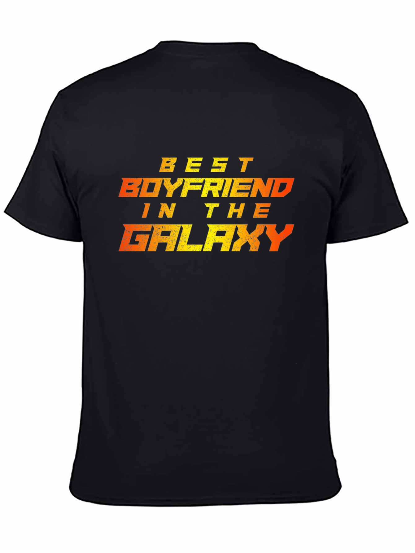 Best Boyfriend in the Galaxy Black Graphic Tee