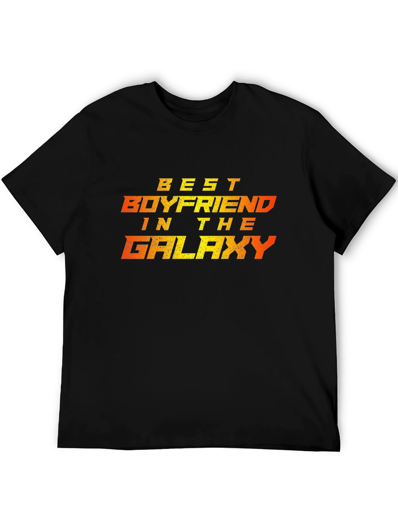 Best Boyfriend in the Galaxy Black Graphic Tee
