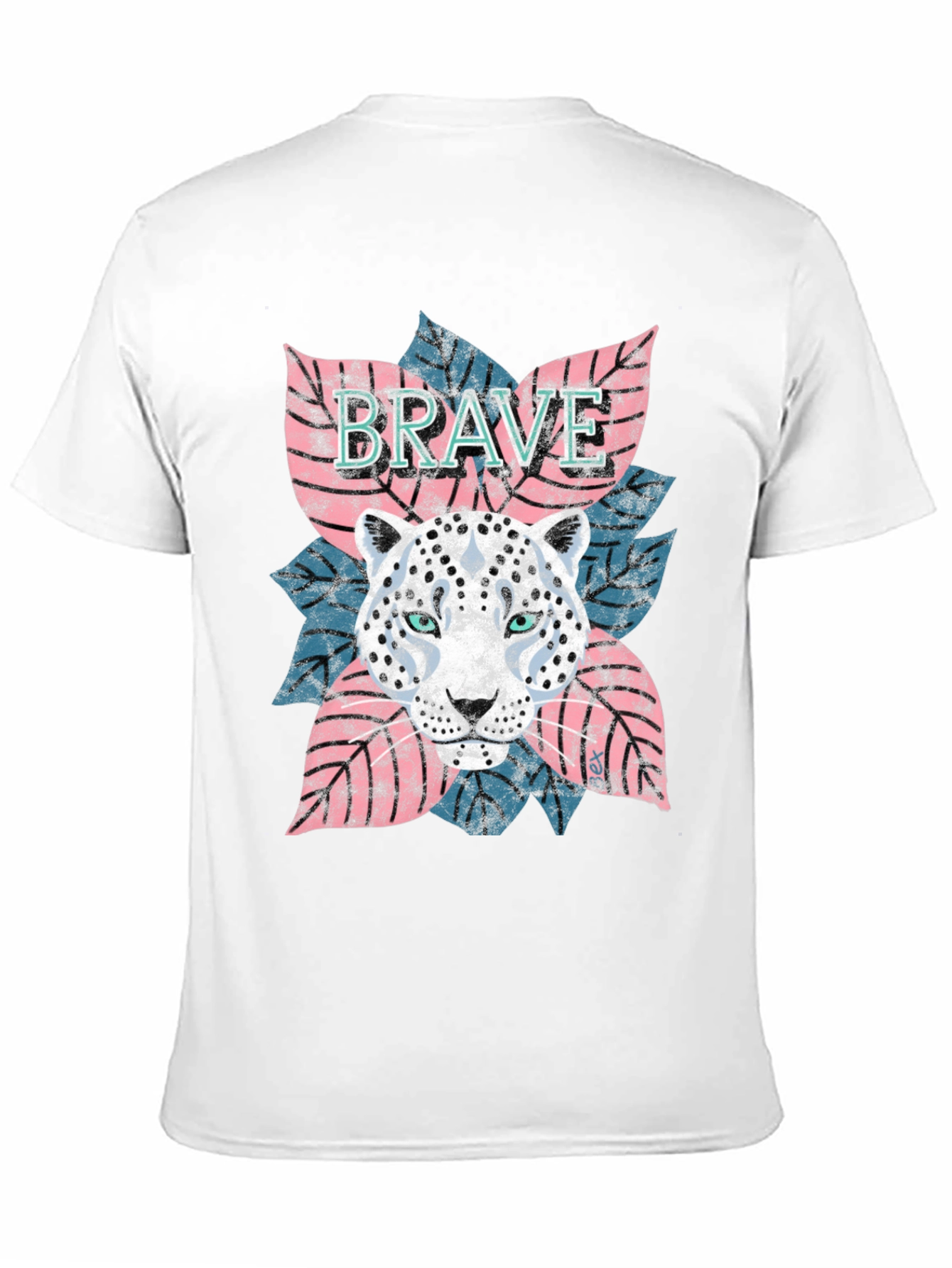 Brave Leopard Graphic Tee - Stylish Mens T-Shirt
