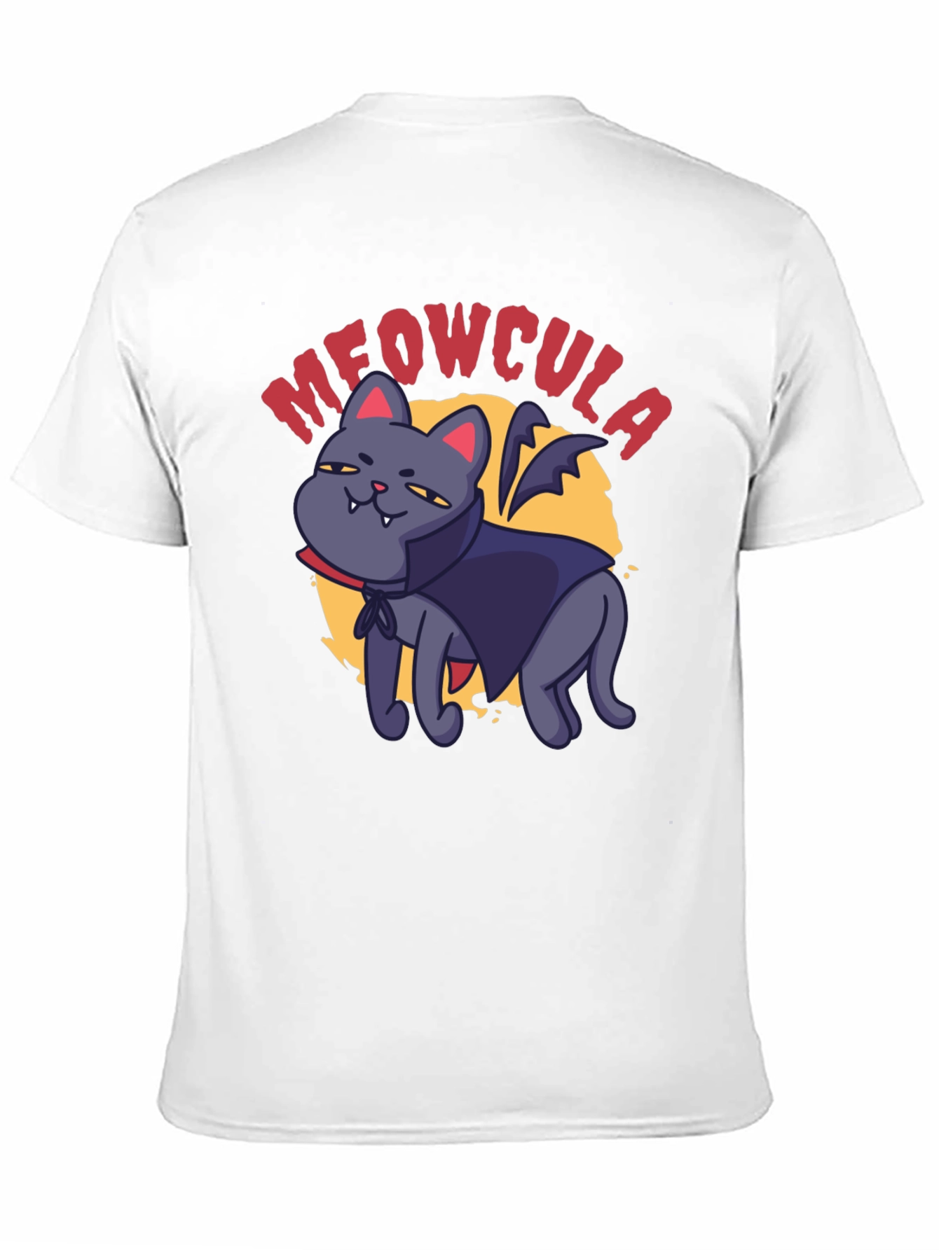 Meowcula Vampire Cat Graphic T-Shirt