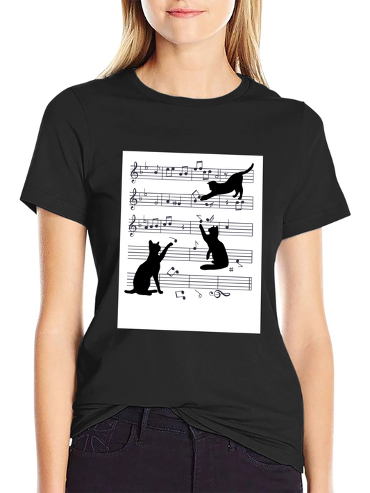 Musical Cats Graphic Tee