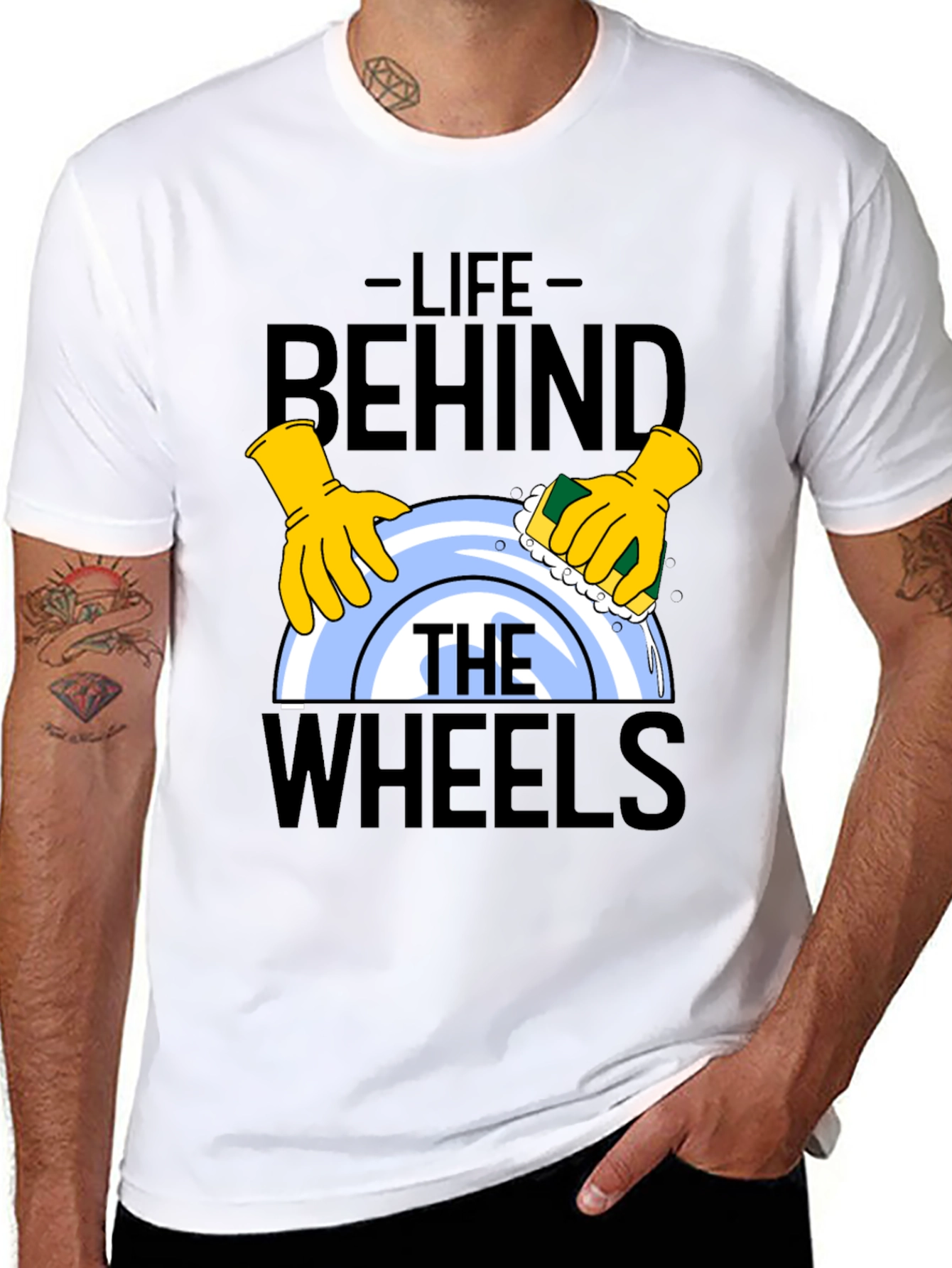 Life Behind The Wheels Graphic T-Shirt