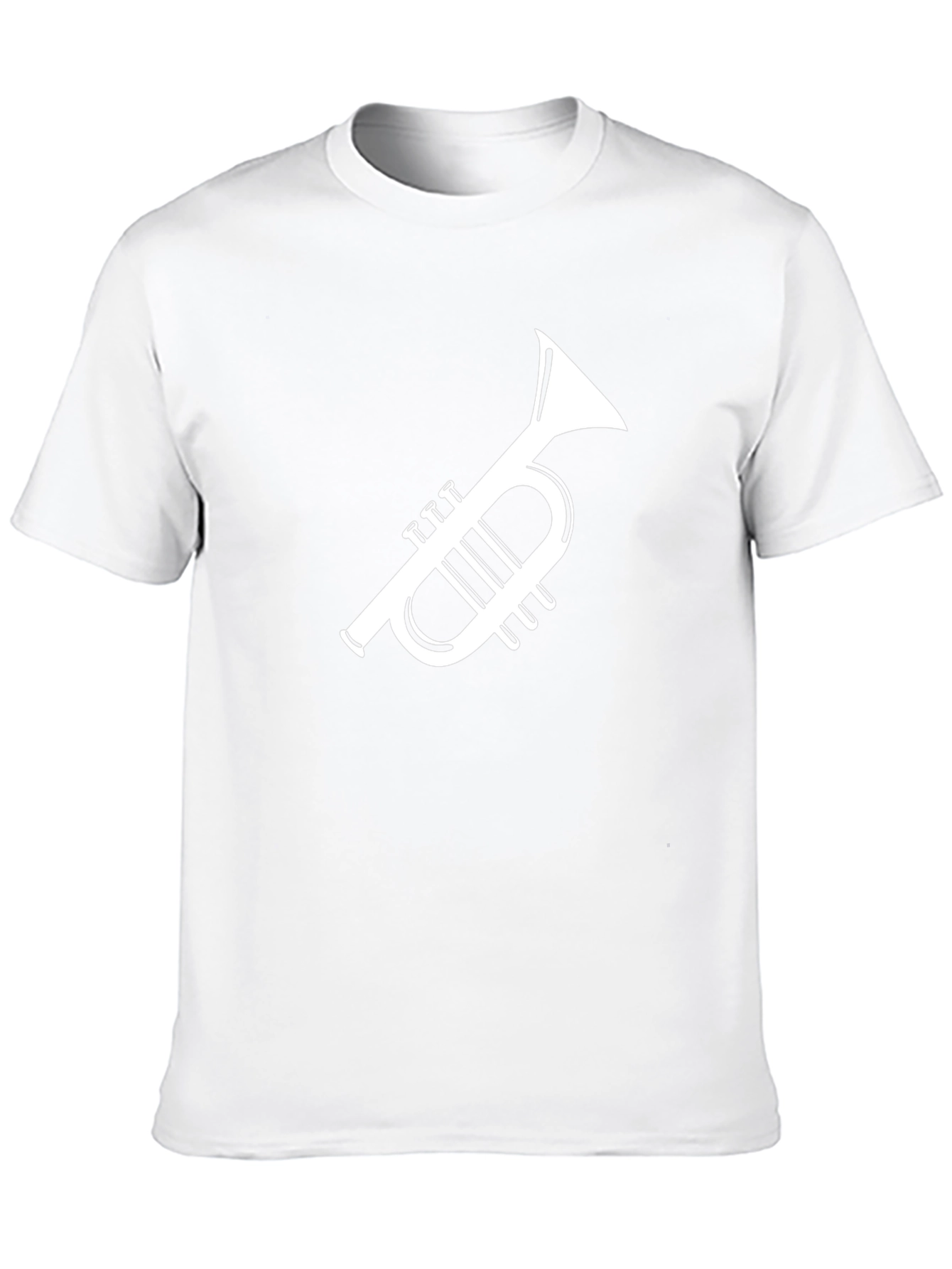 Trumpet Graphic Tee - Music Lovers Black T-Shirt