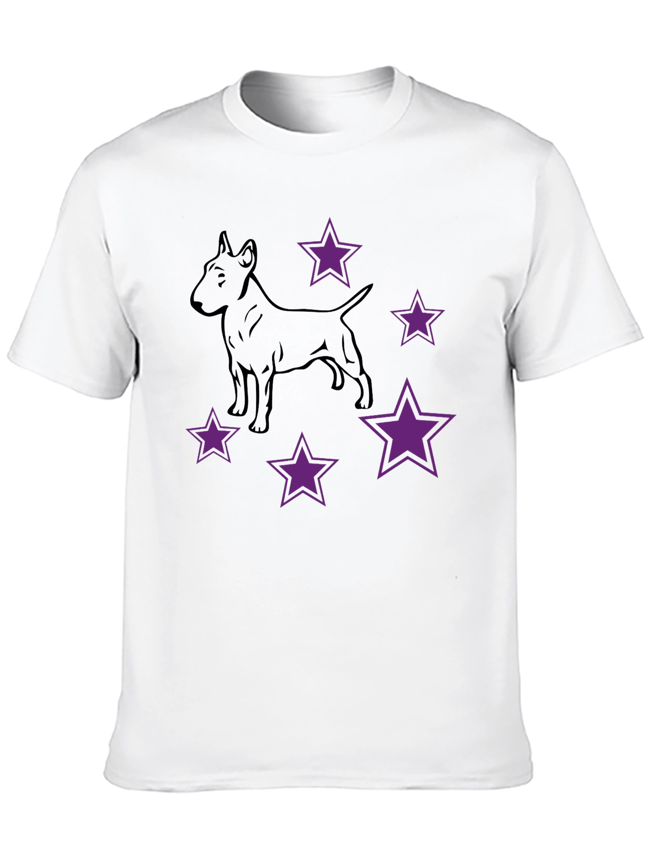 Dog & Stars Graphic T-Shirt